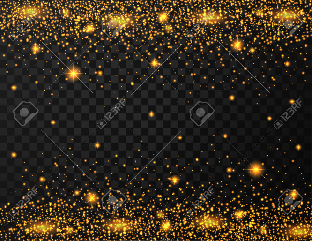 Gold glitter texture on transparent background - 168266710 Gold glitter texture on transparent background - 168266710