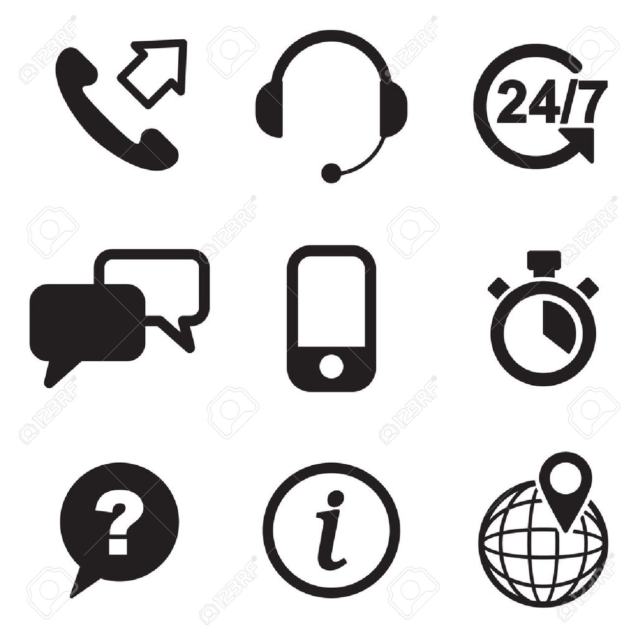 고객 서비스 아이콘 로열티 무료 사진, 그림, 이미지 그리고 스톡포토그래피. Image 47307693