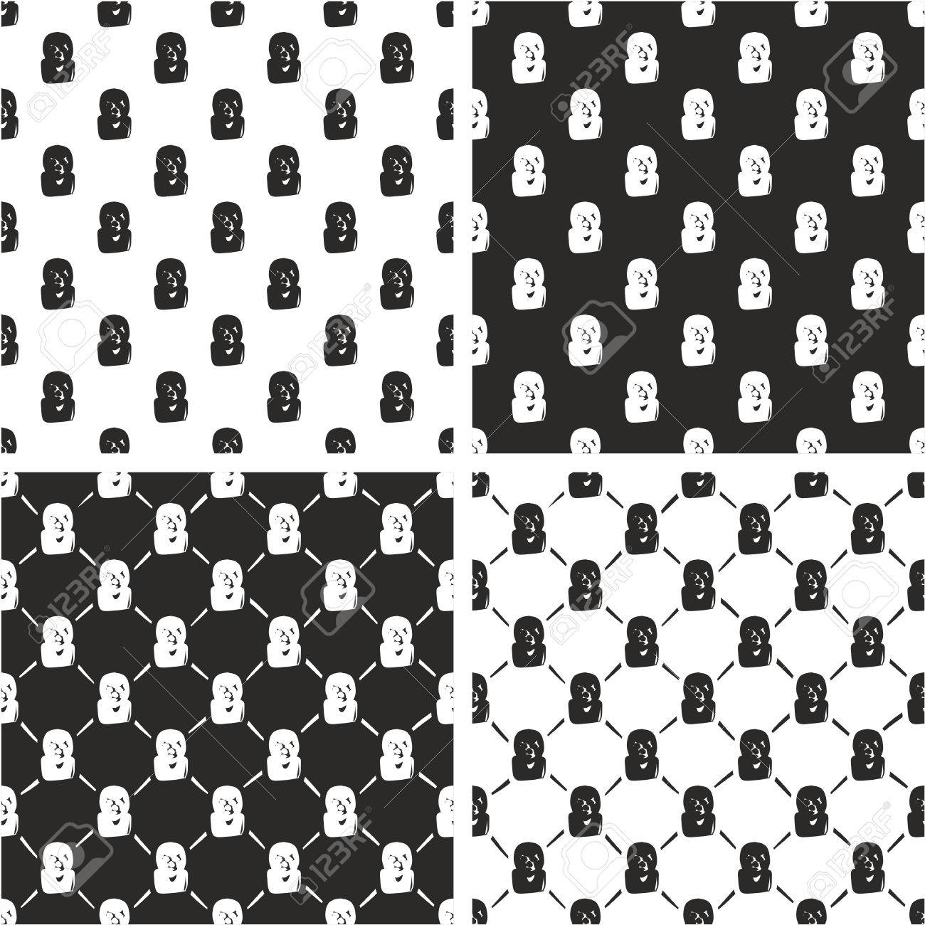 メキシコの覆面レスラーやルチャ リブレ アバター フリーハンドのシームレスなパターン セット のイラスト素材 ベクタ Image メキシコの覆面レスラーやルチャ リブレ アバター フリーハンドのシームレスなパターン セット のイラスト素材 ベクタ Image