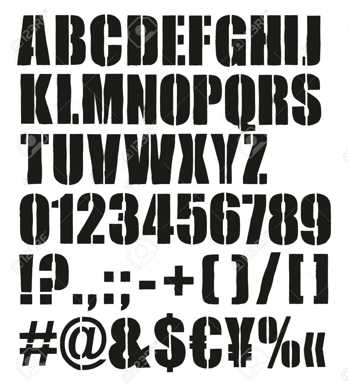 大文字 数字で現代の大胆なクレートステンシルフォントのイラスト素材 ベクタ Image 大文字 数字で現代の大胆なクレートステンシルフォントのイラスト素材 ベクタ Image