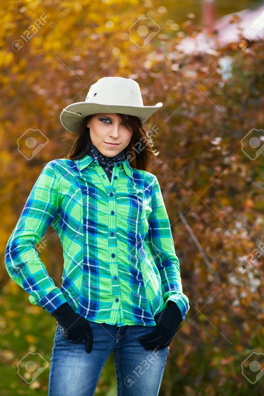country girl in jeans