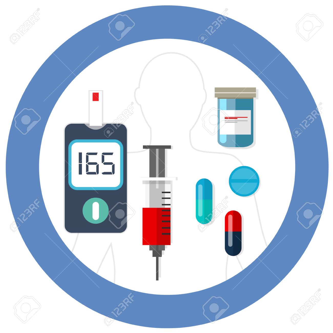 discurso en el símbolo del día mundial de la diabetes