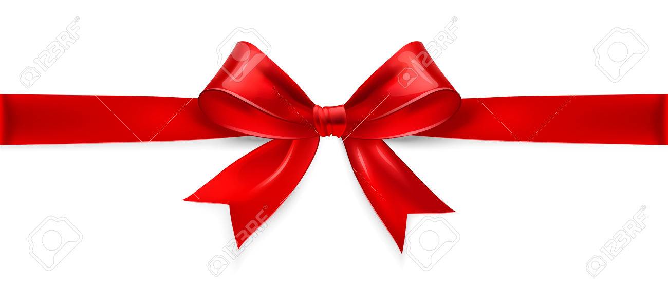 Red satin bow isolated on white background. Vector illustration - 34517011 Red satin bow isolated on white background. Vector illustration - 34517011
