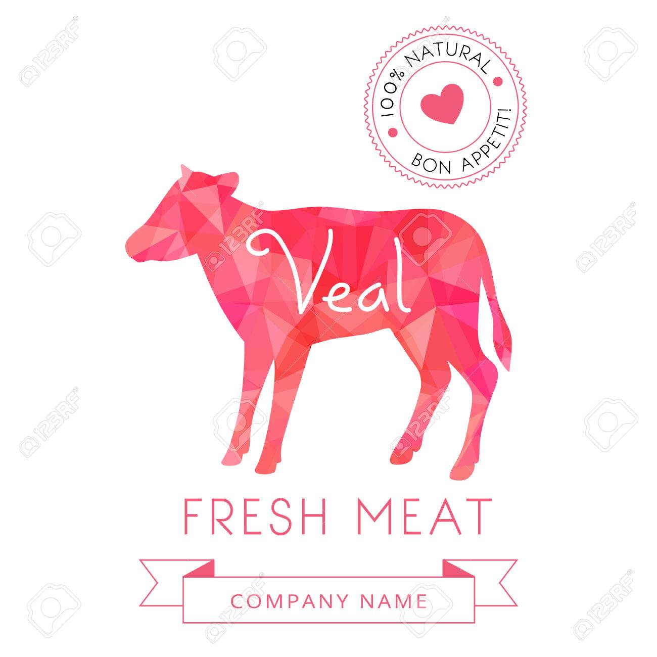 Image meat symbol veal silhouettes of animal for design menus, recipes and packages product. Vector Illustration. - 49852810 Image meat symbol veal silhouettes of animal for design menus, recipes and packages product. Vector Illustration. - 49852810