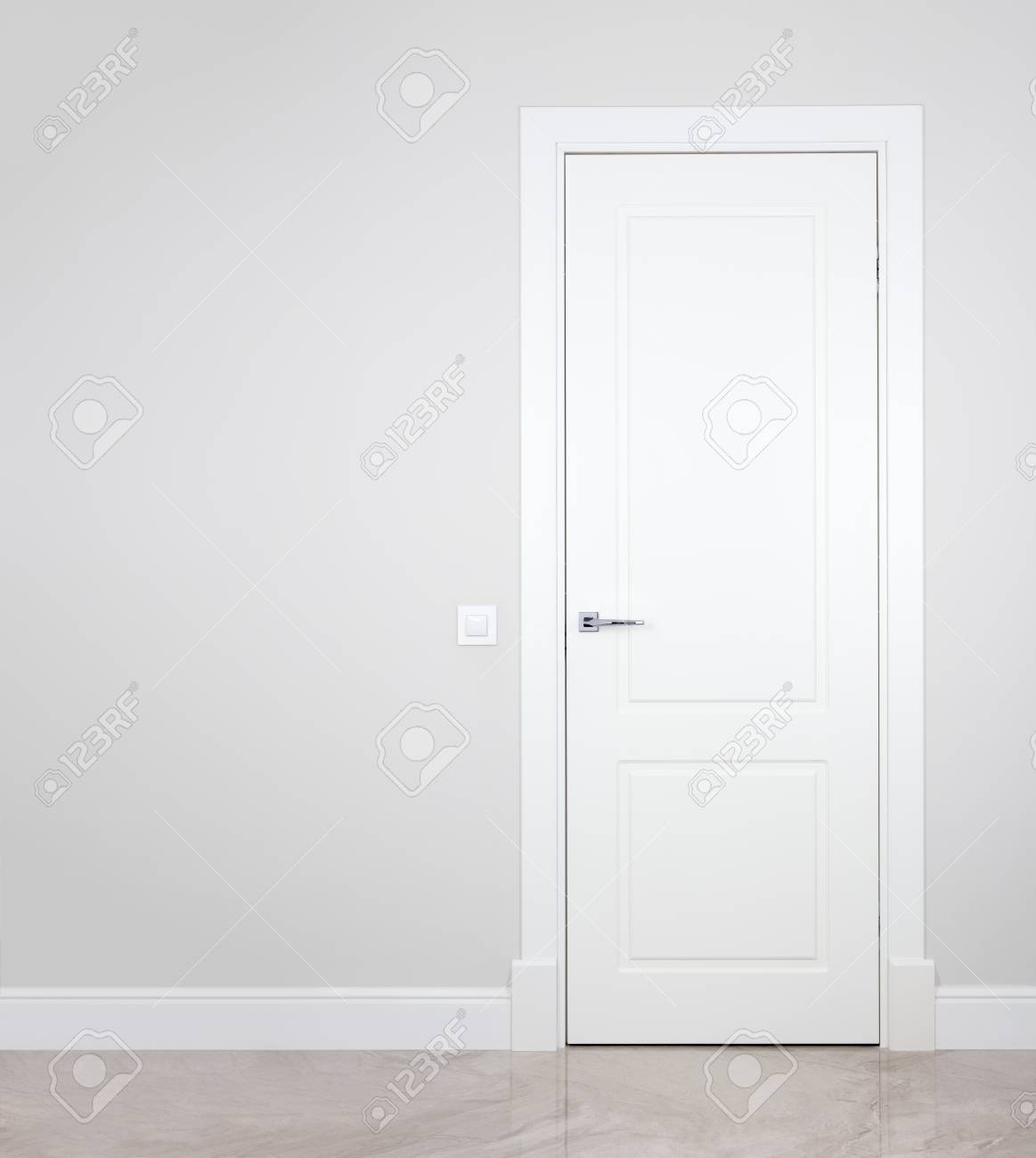 porte blanche moderne