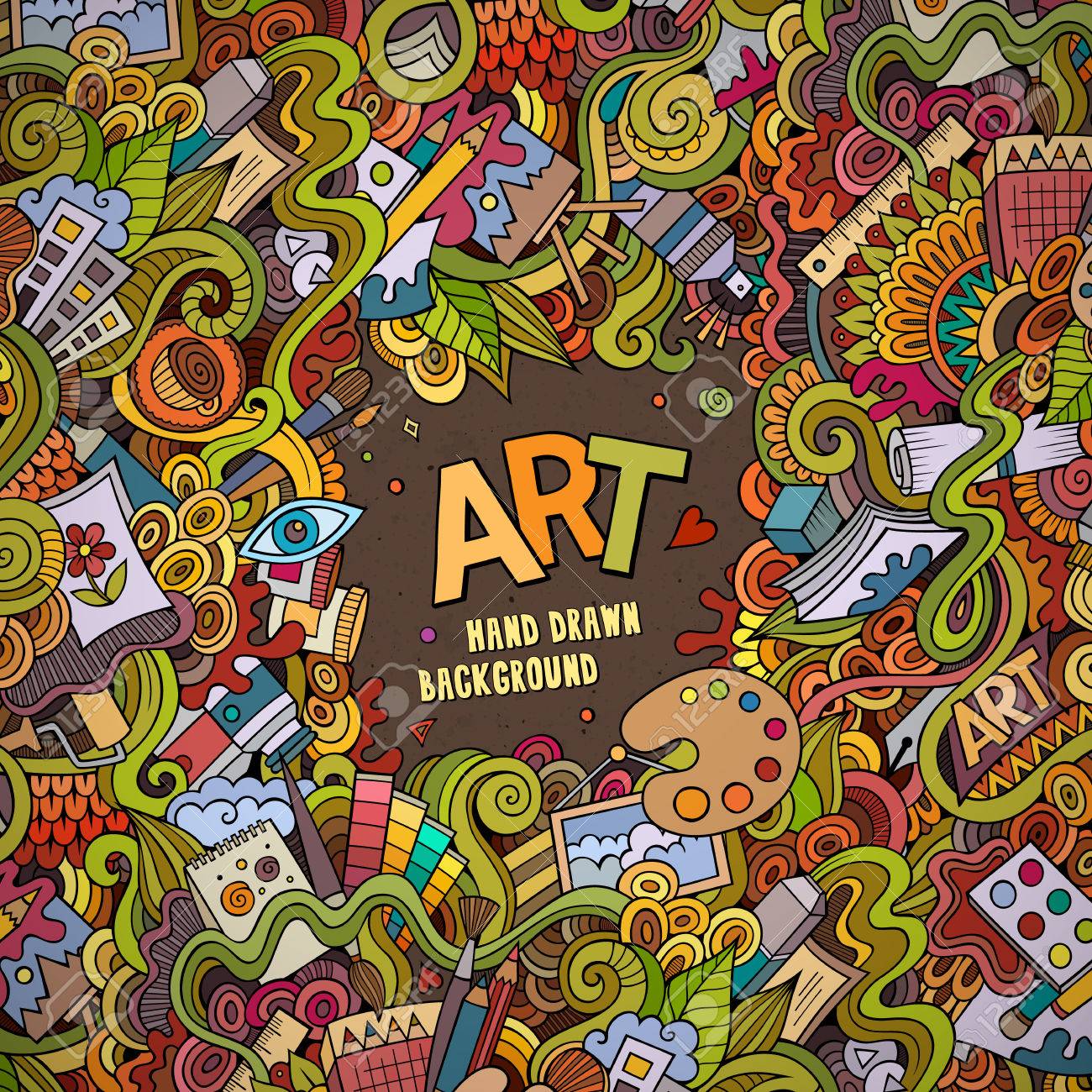 Cartoon Vector Doodles Hand Drawn Art And Craft Frame Background Royalty Free SVG, Cliparts, Vectors, And Stock Illustration. Image 41698416. Cartoon Vector Doodles Hand Drawn Art And Craft Frame Background Royalty Free SVG, Cliparts, Vectors, And Stock Illustration. Image 41698416.
