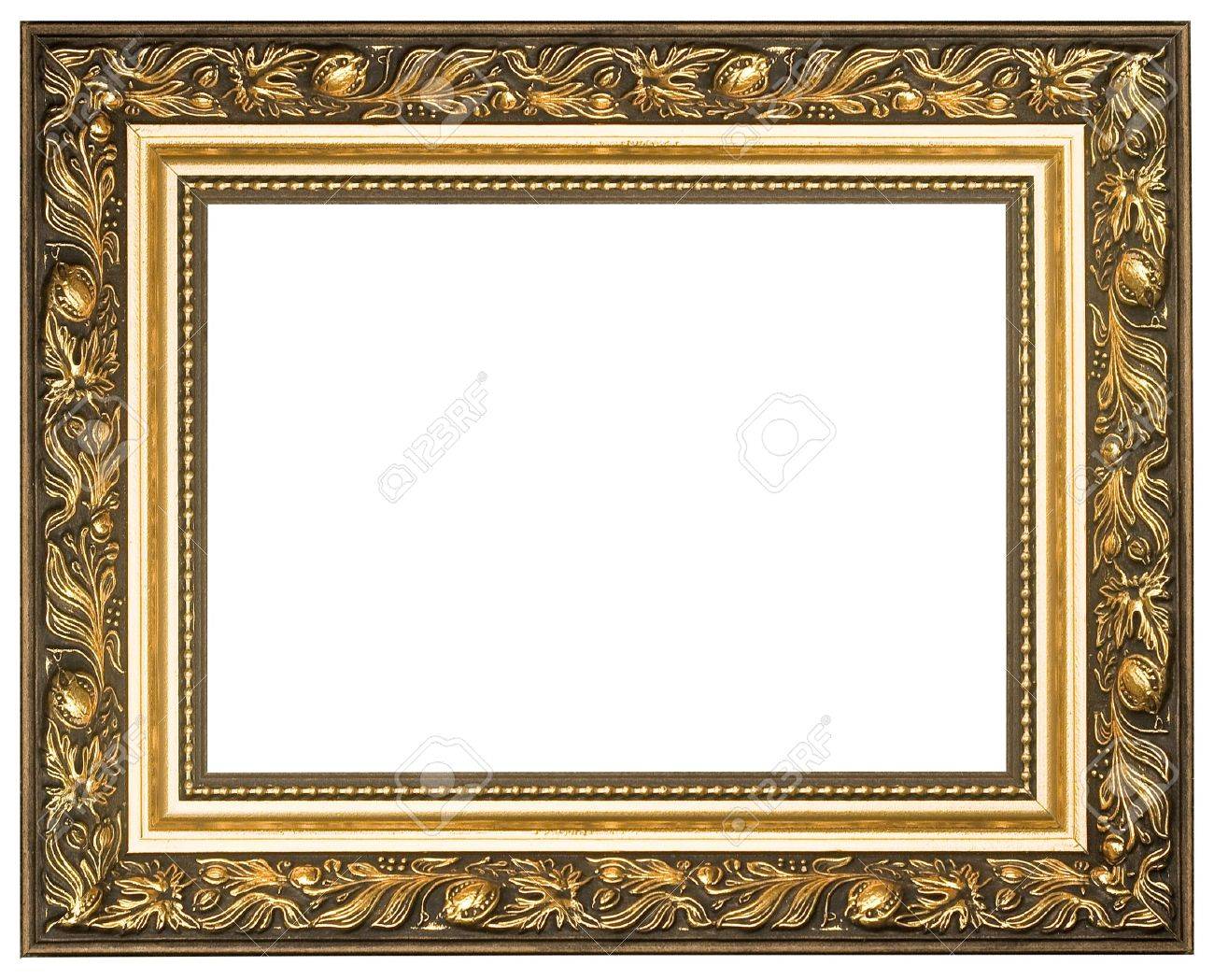 ゴールドの額縁装飾模様の写真素材・画像素材 Image 9695145