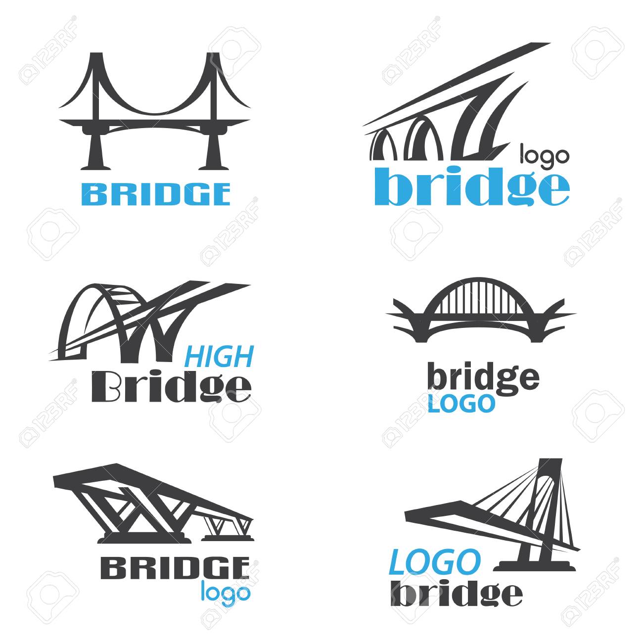 bridge symbol logo template collection - 84438787 bridge symbol logo template collection - 84438787