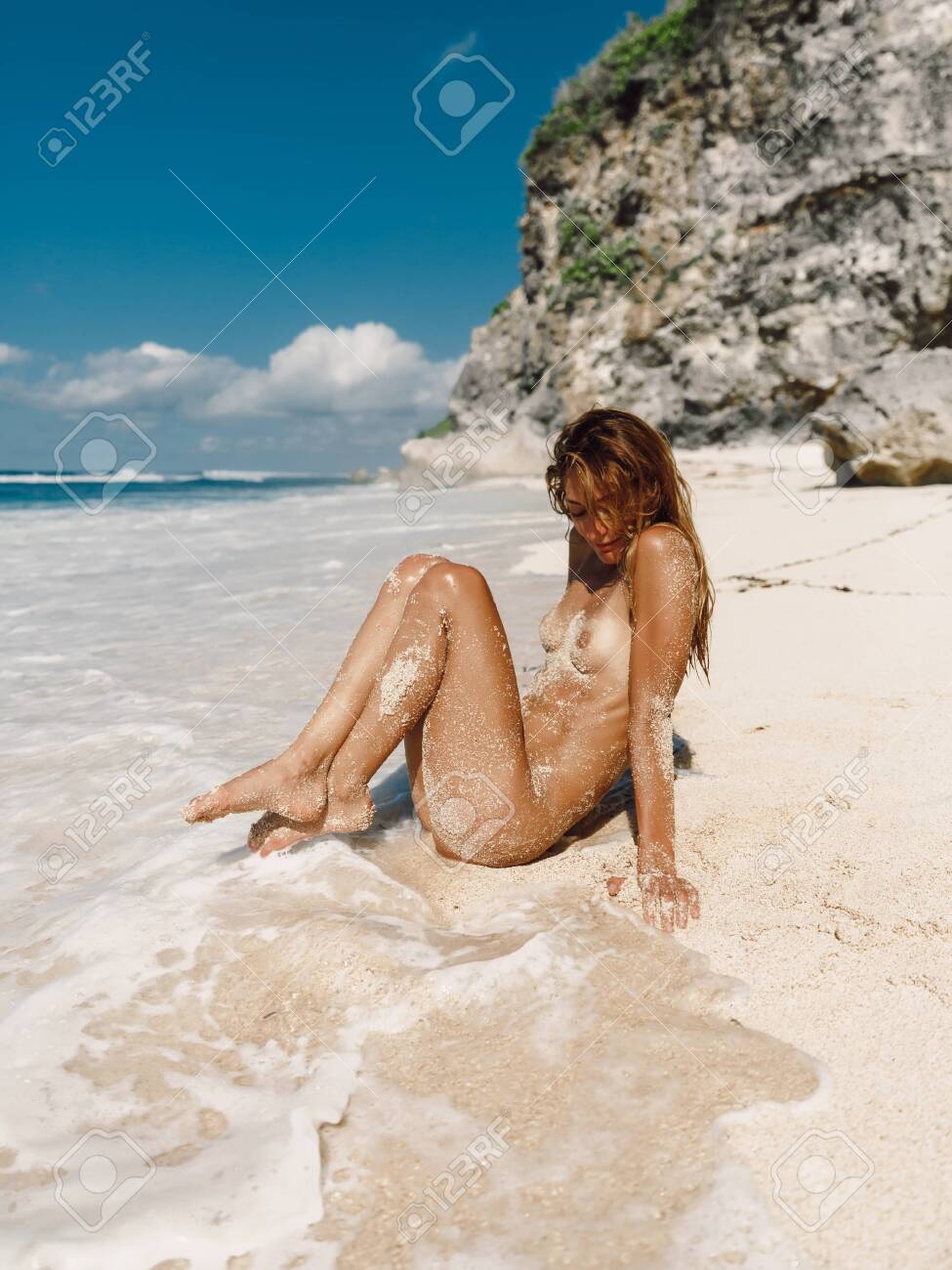 Naked Beach Blonde