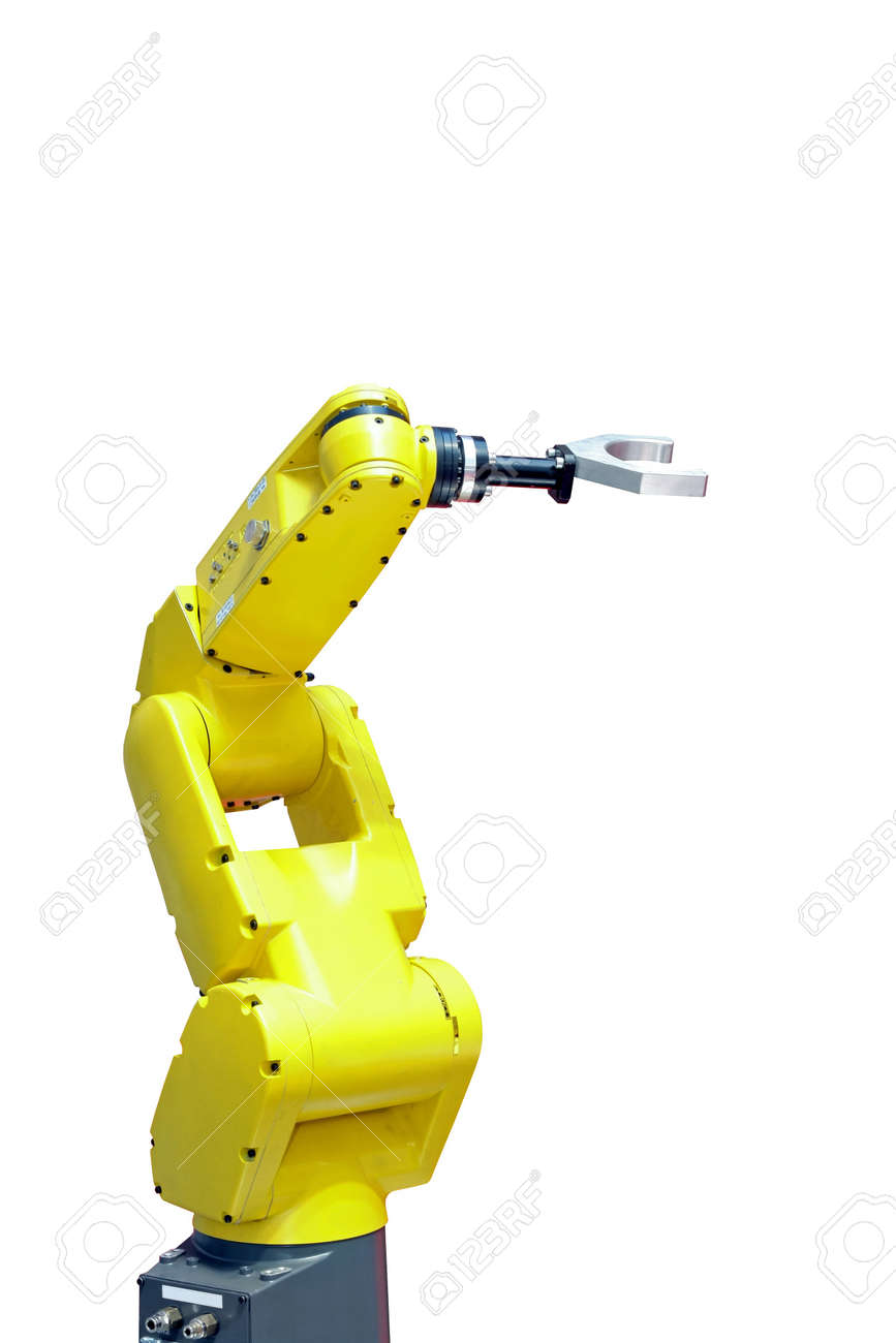 yellow robot arm