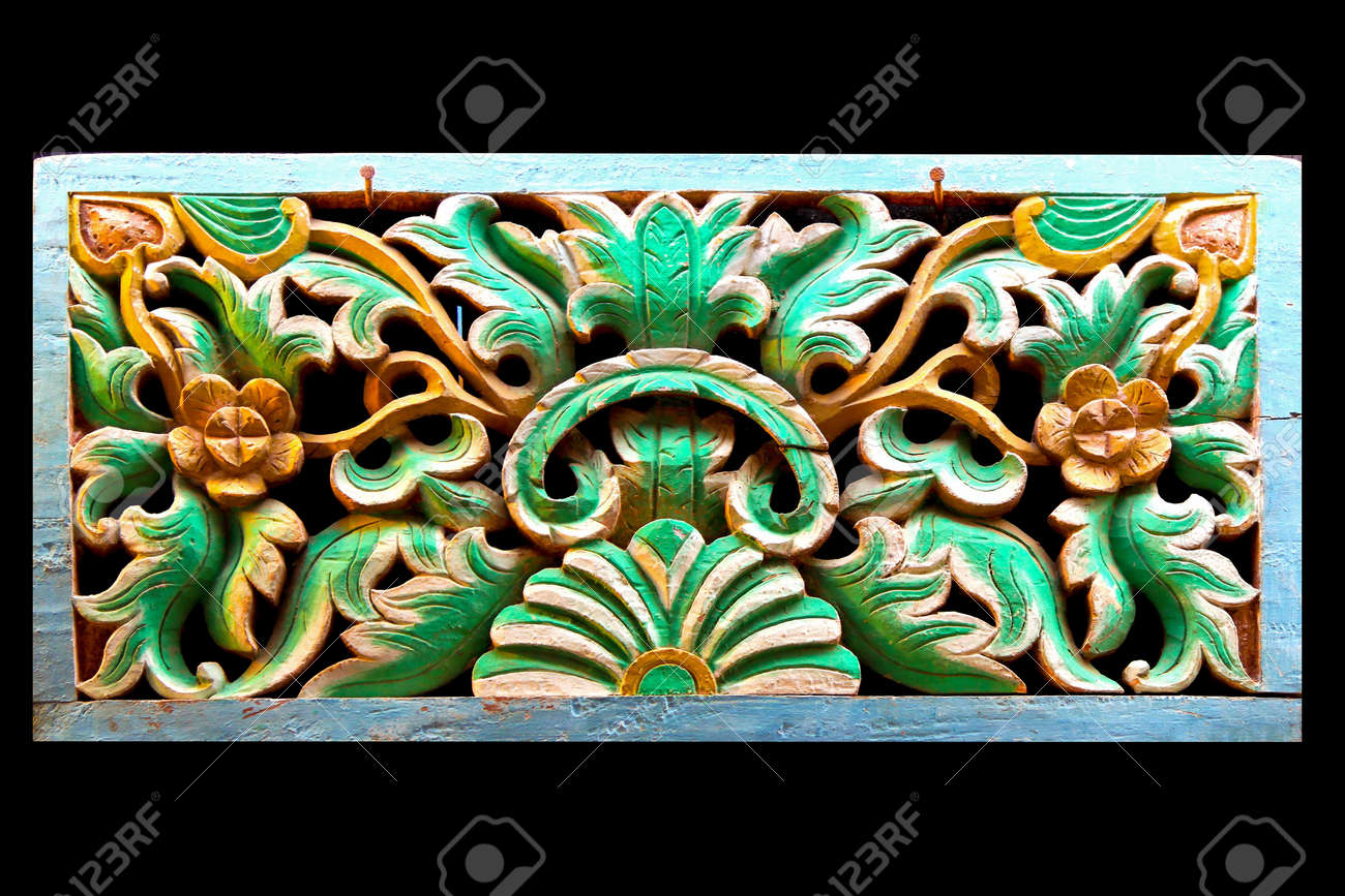 Interesante Estilo Indio De Madera Artesanal Decoracion De Pared