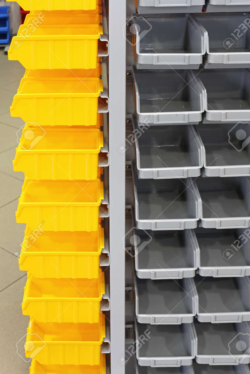 plastic organizer bins on Small Parts Storage Organizer Tower Plastic Trays Stock Photo Picture And Royalty Free Image Image 136390910