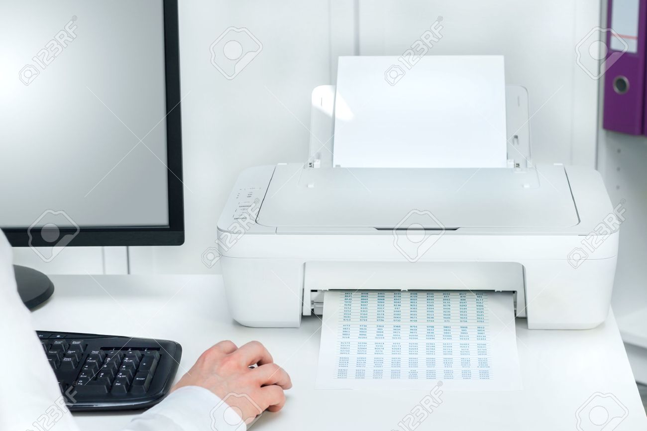 black and white computer printer