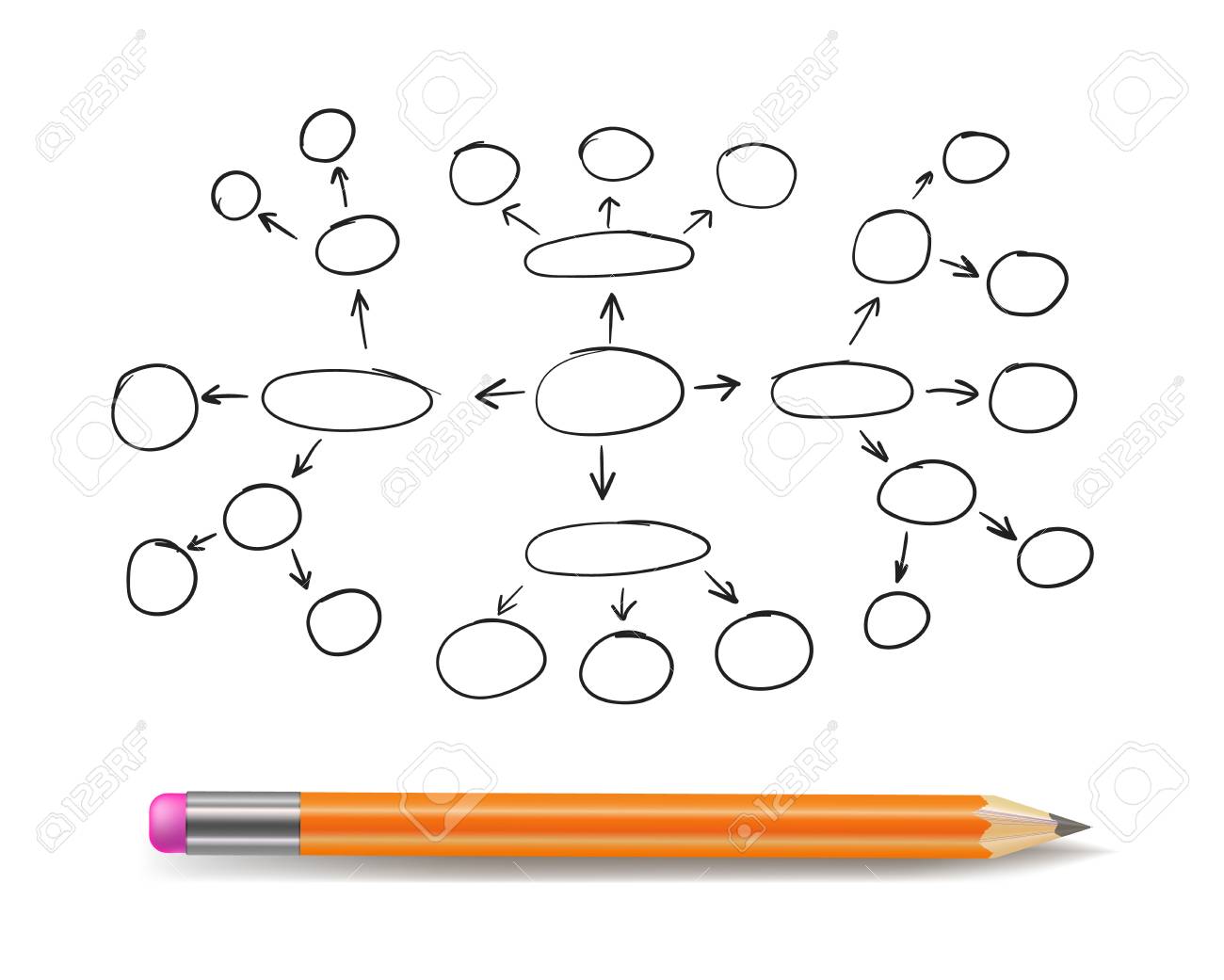 Vector Mind Map Blank Template Hand Drawn Scheme Plan Concept Outline Drawing Isolated On White Background With Pencil Royalty Free Cliparts Vectors And Stock Illustration Image Vector Mind Map Blank Template Hand Drawn Scheme Plan Concept Outline Drawing Isolated On White Background With Pencil Royalty Free Cliparts Vectors And Stock Illustration Image