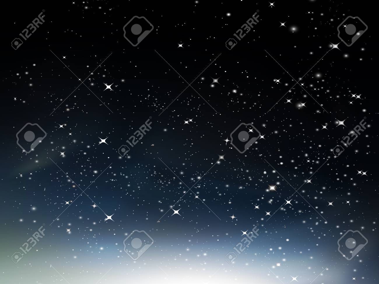 夜の空のイラスト素材 ベクタ Image