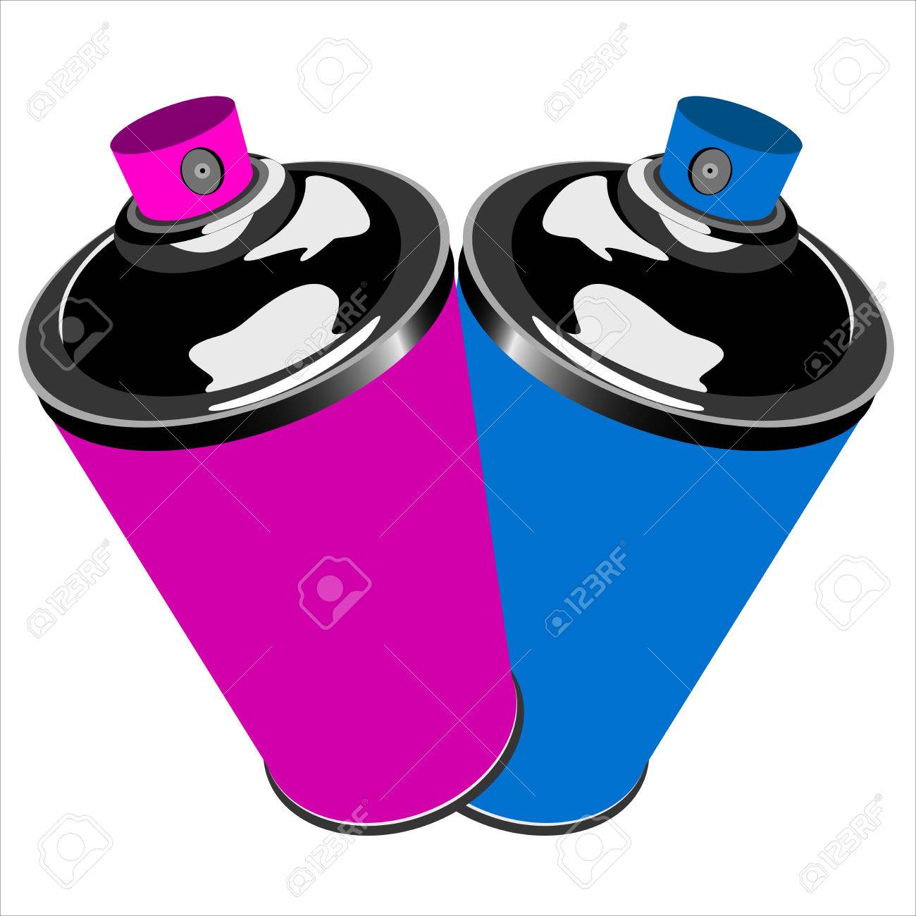 Mehrfarbigen Dosen Graffiti Auf Einem Weissen Hintergrund Vektor Malen Lizenzfrei Nutzbare Vektorgrafiken Clip Arts Illustrationen Image 51308121