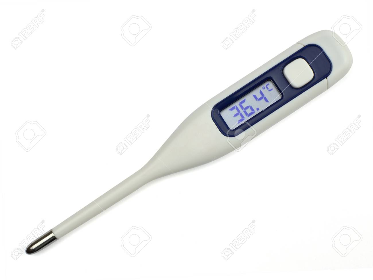 Celsius And Fahrenheit Thermometer Over White Stock Photo, Picture and  Royalty Free Image. Image 10610398.