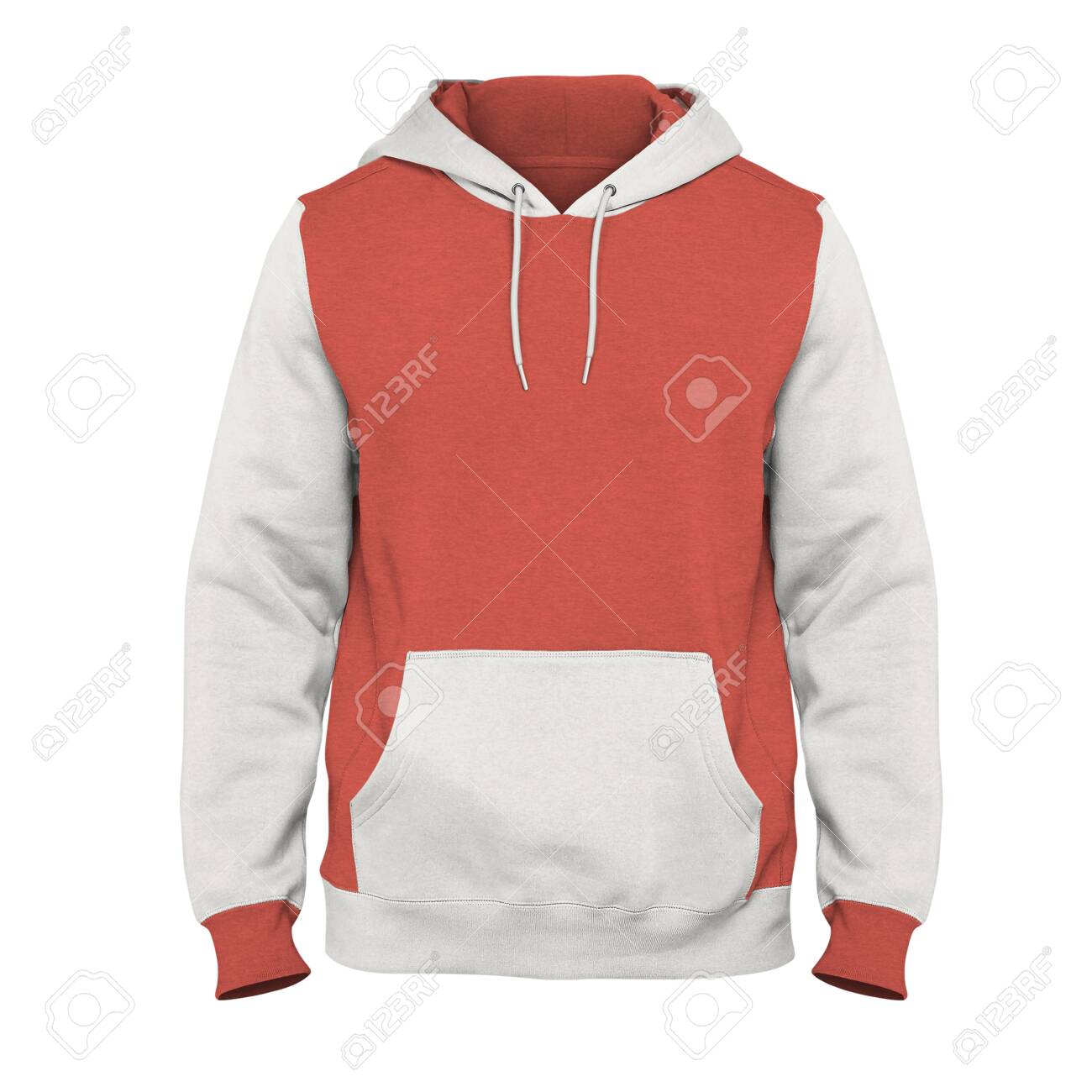 coral color hoodie