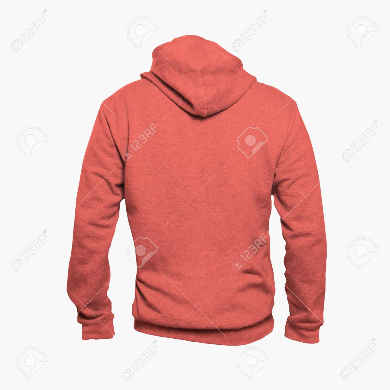 coral color hoodie