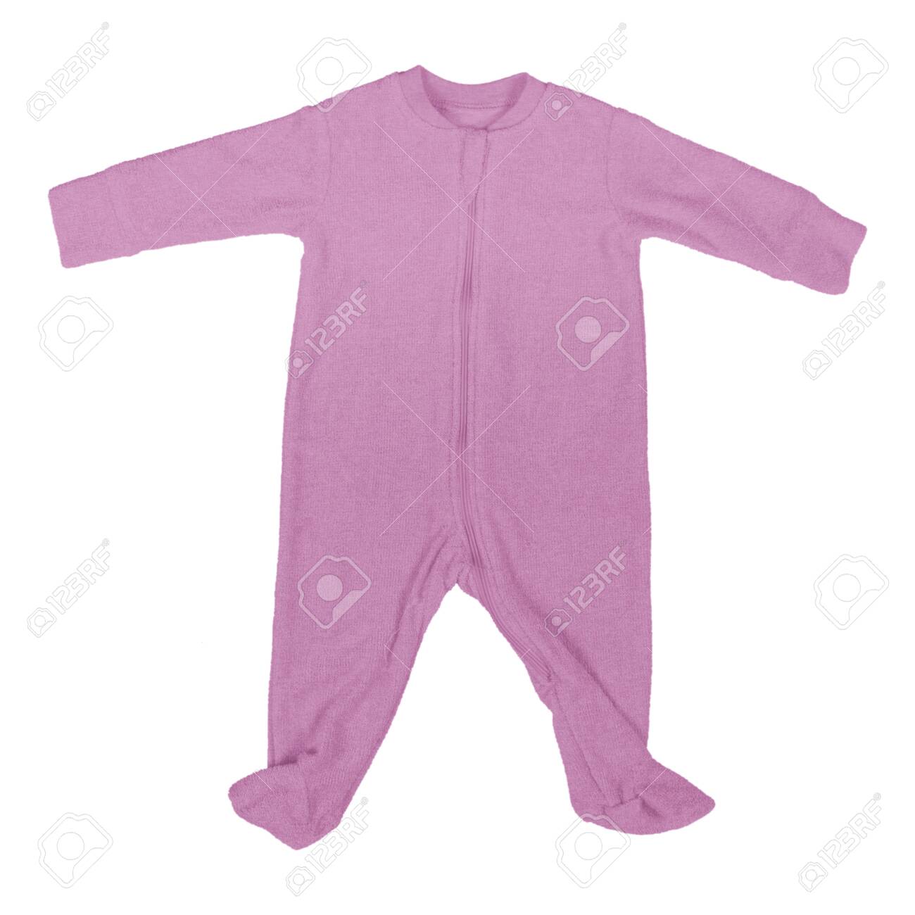 Download Use This Front View Cute Baby Jumpsuit Mock Up In Royal Lilac Stock Photo Picture And Royalty Free Image Image 154335931