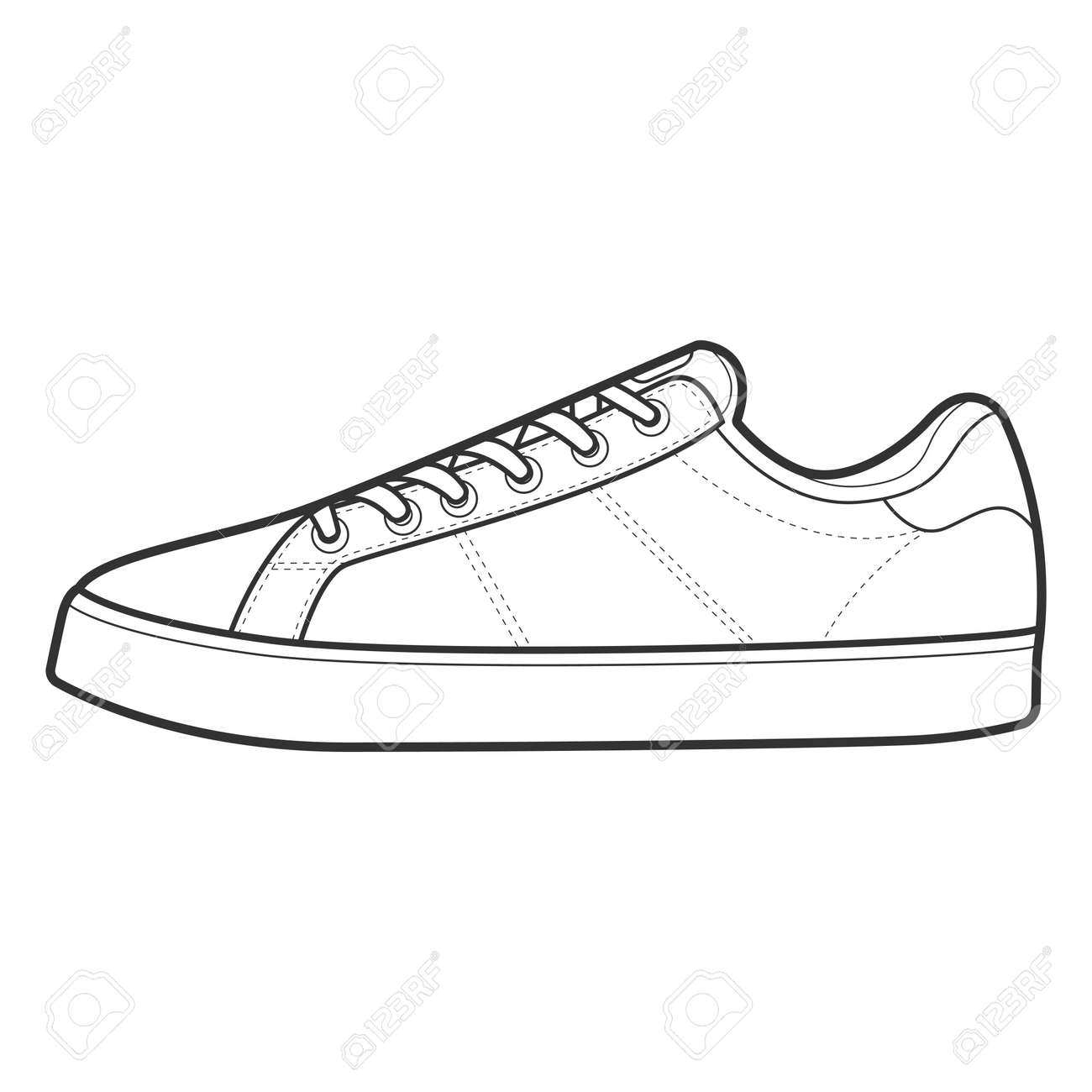 sneaker outlines