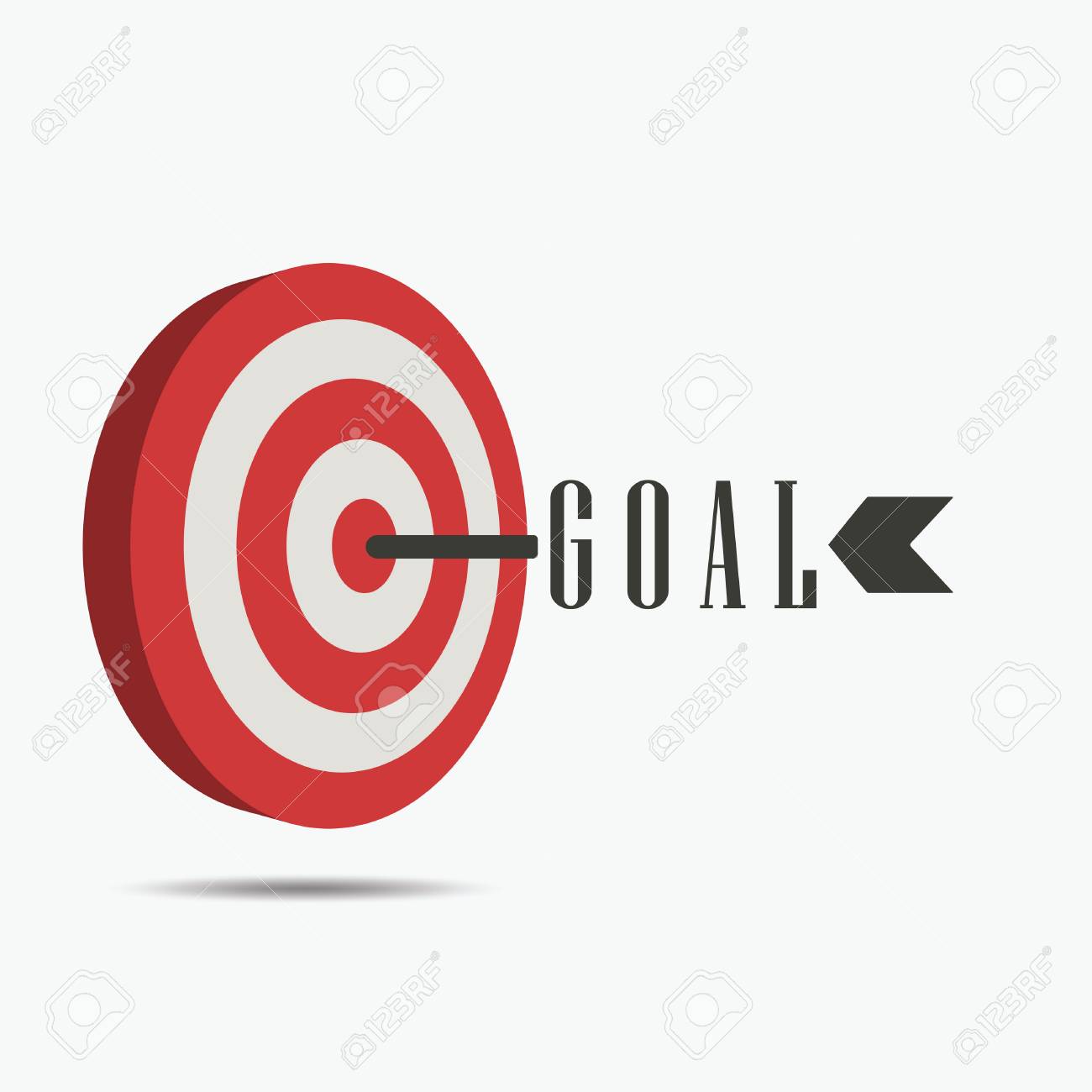 Target With Goal Arrow, Icon Success Business Strategy Concept, Vector  Illustration Isolated On White Background Royalty Free SVG, Cliparts,  Vectors, and Stock Illustration. Image 85866063., image size:1300x1300