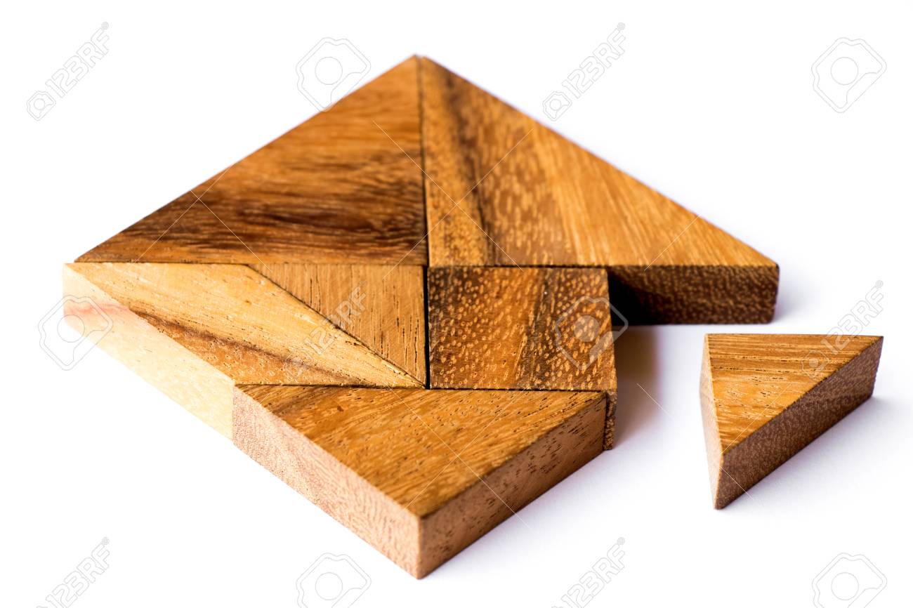 wooden triangle puzzle
