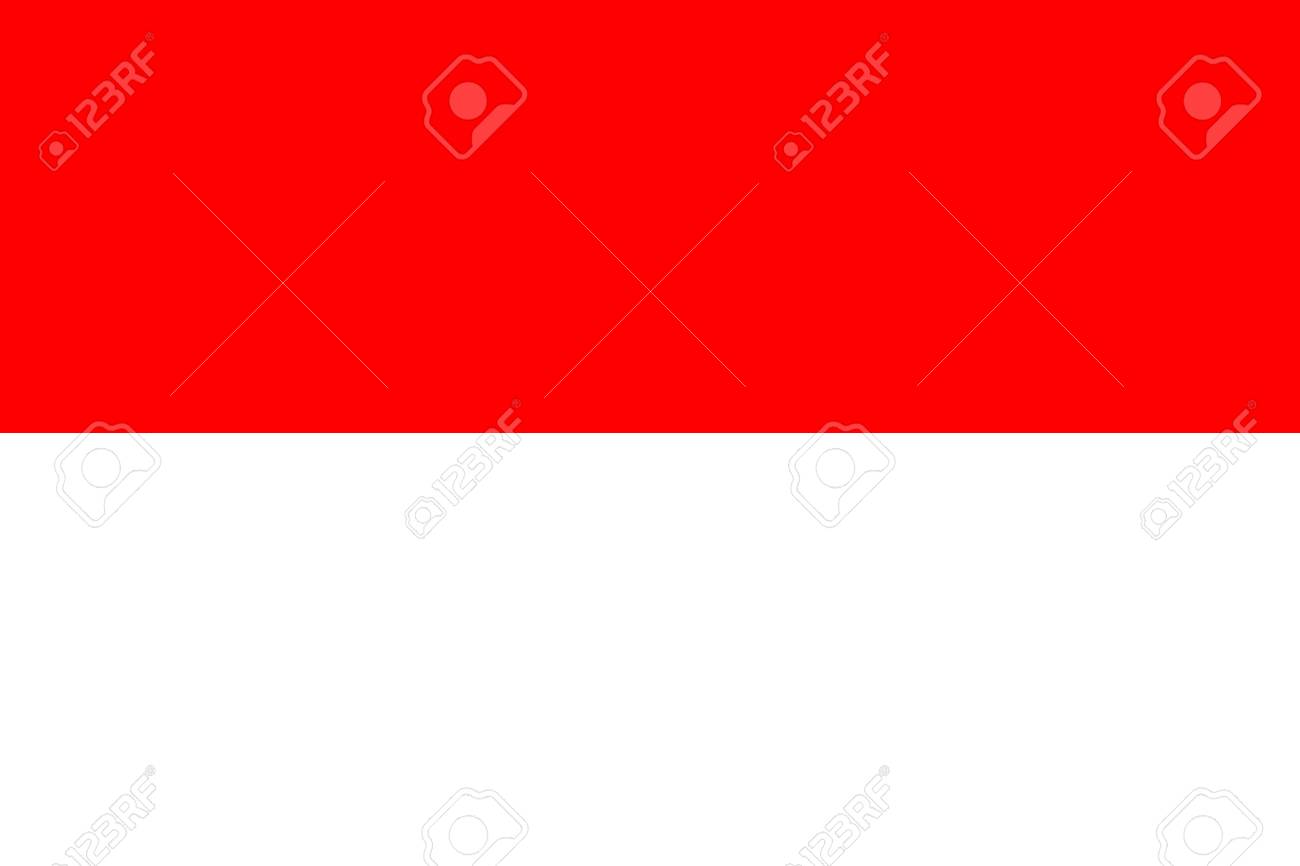 National Flag Of Country Indonesia Red White Color Royalty Free