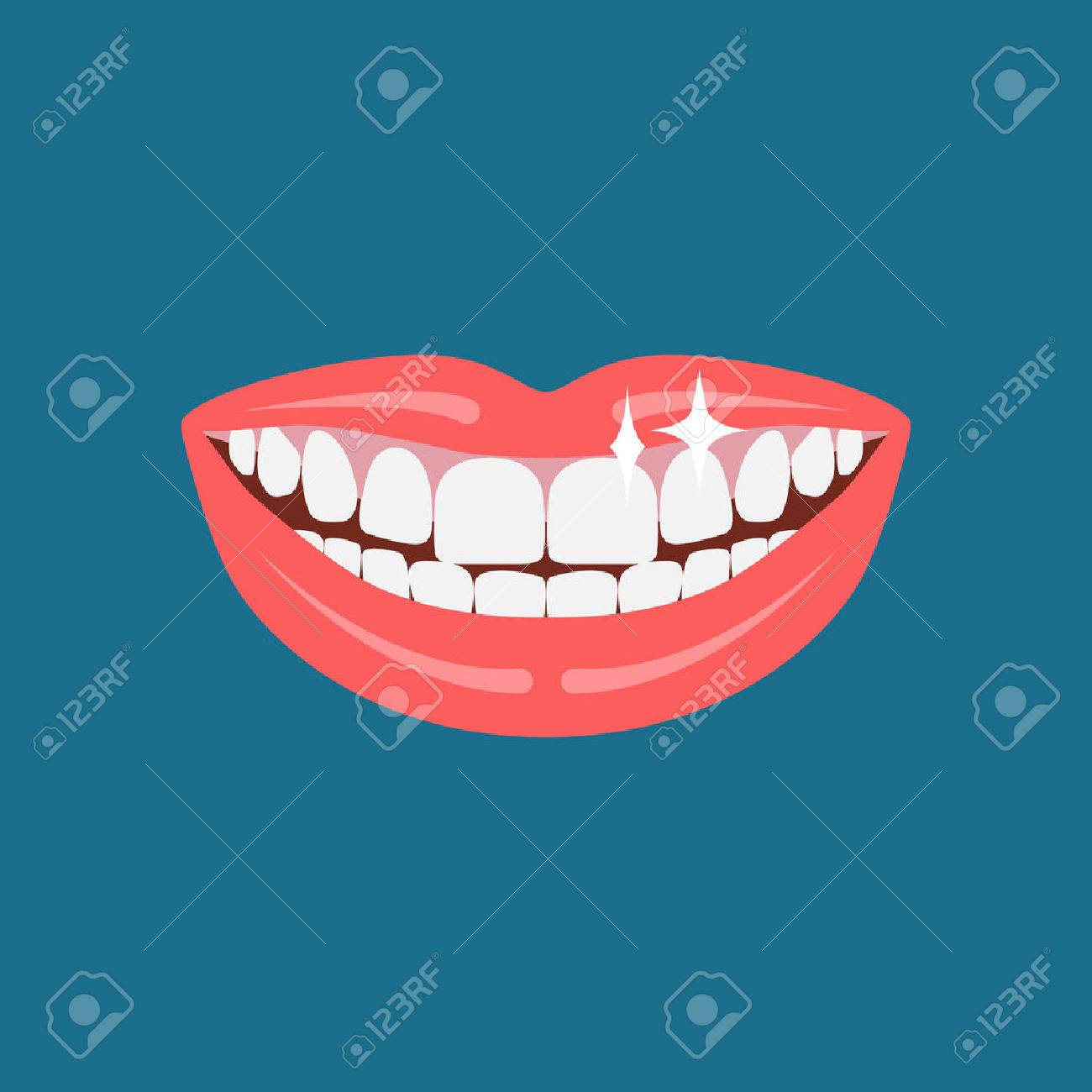 Vector Dentist Smile Beautiful Human Smile Illustration Royalty Free Cliparts Vectors And Stock Illustration Image