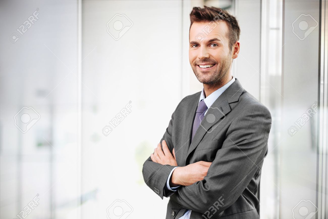 businessman portrait stock photo
