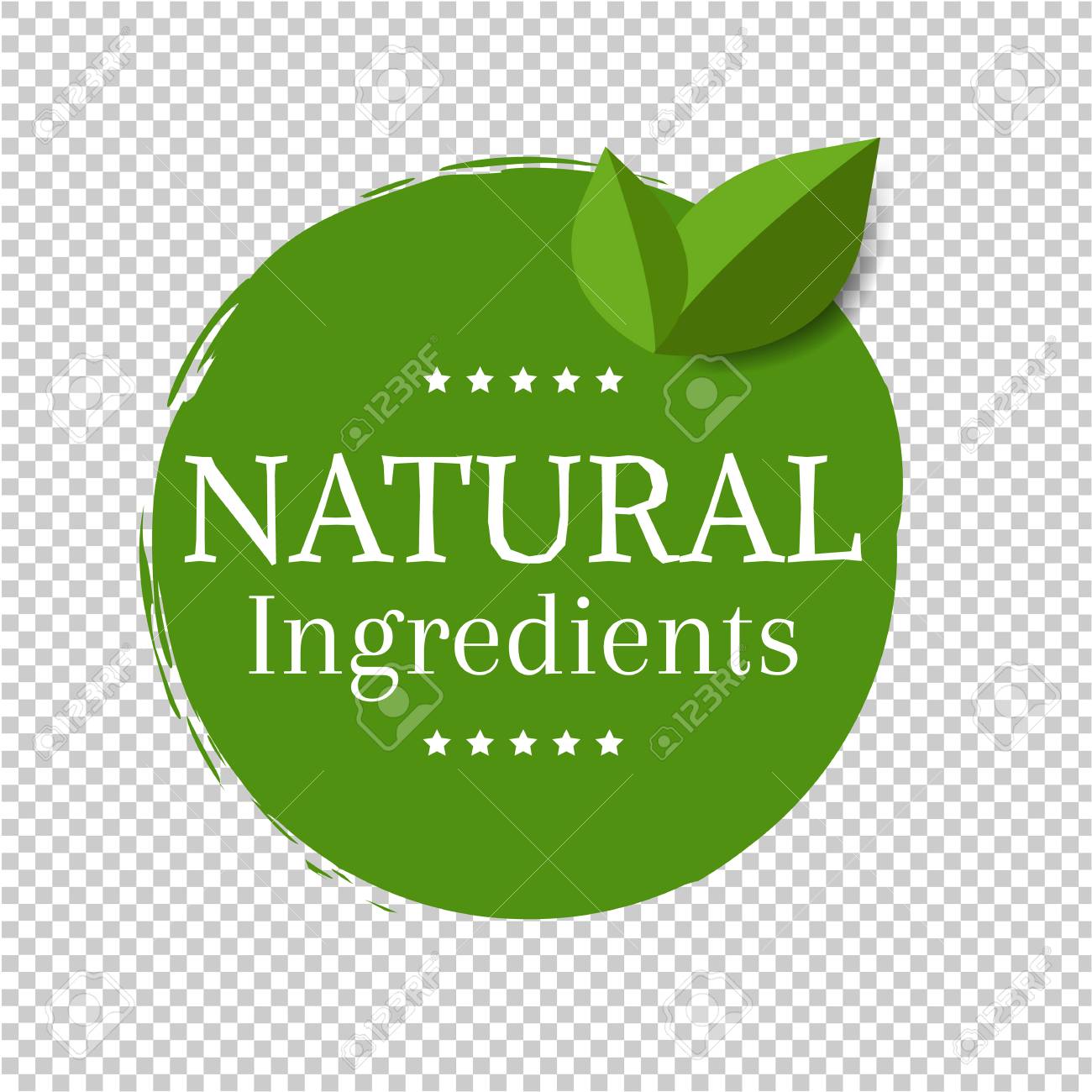 Natural Label Isolated Transparent Background Vector Illustration Royalty Free Cliparts Vectors And Stock Illustration Image 124892361