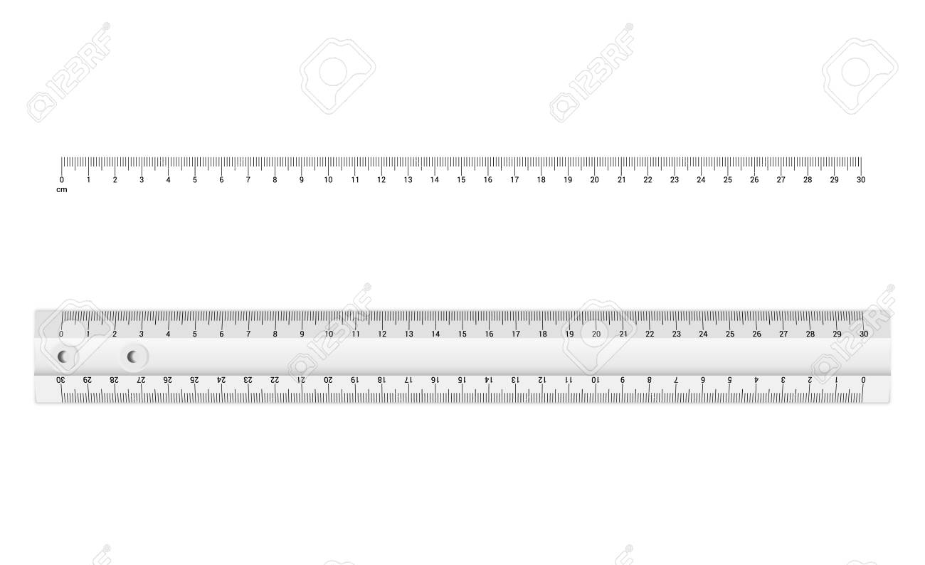 Technical Drawing Tool Ruler Graduation Ruler Scale 30 Cm Vector Illustration Royalty Free Cliparts Vectors And Stock Illustration Image