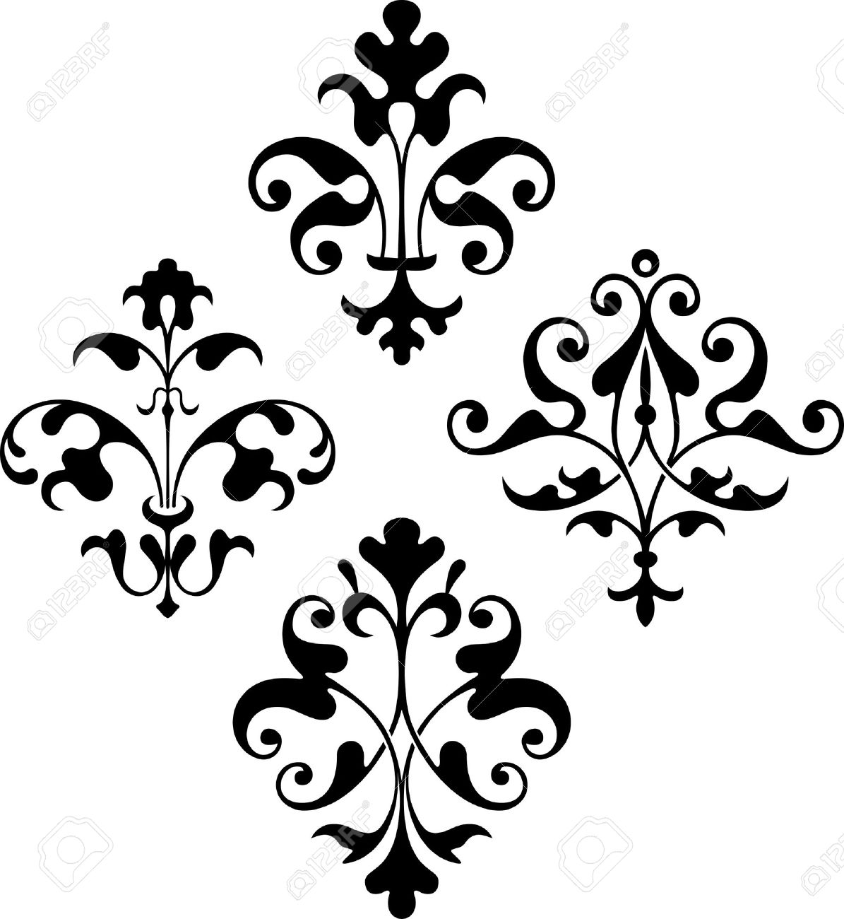design elements on white royalty free cliparts vectors and stock