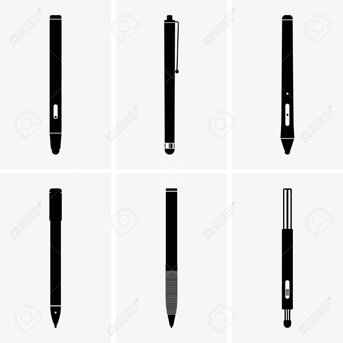 stylus pens royalty free cliparts vectors and stock illustration