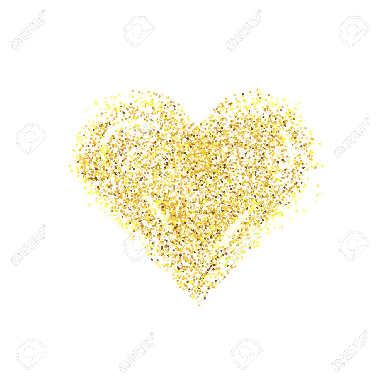 Vektor Gold Glitter Herz Liebeskonzeptkartenhintergrund Fur Valentinstag Lizenzfrei Nutzbare Vektorgrafiken Clip Arts Illustrationen Image 67576424