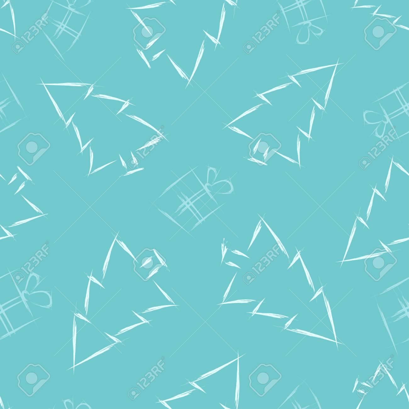 Nouvel An pin et boîte cadeau. Christmas seamless pattern Nouvel An pin et boîte cadeau. Christmas seamless pattern