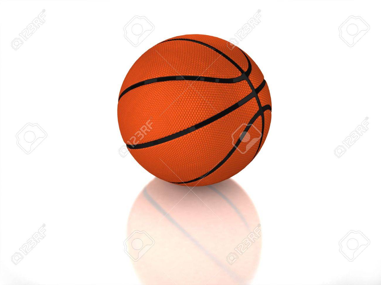 3 D の標準的な光沢のあるバスケット ボール の写真素材 画像素材 Image
