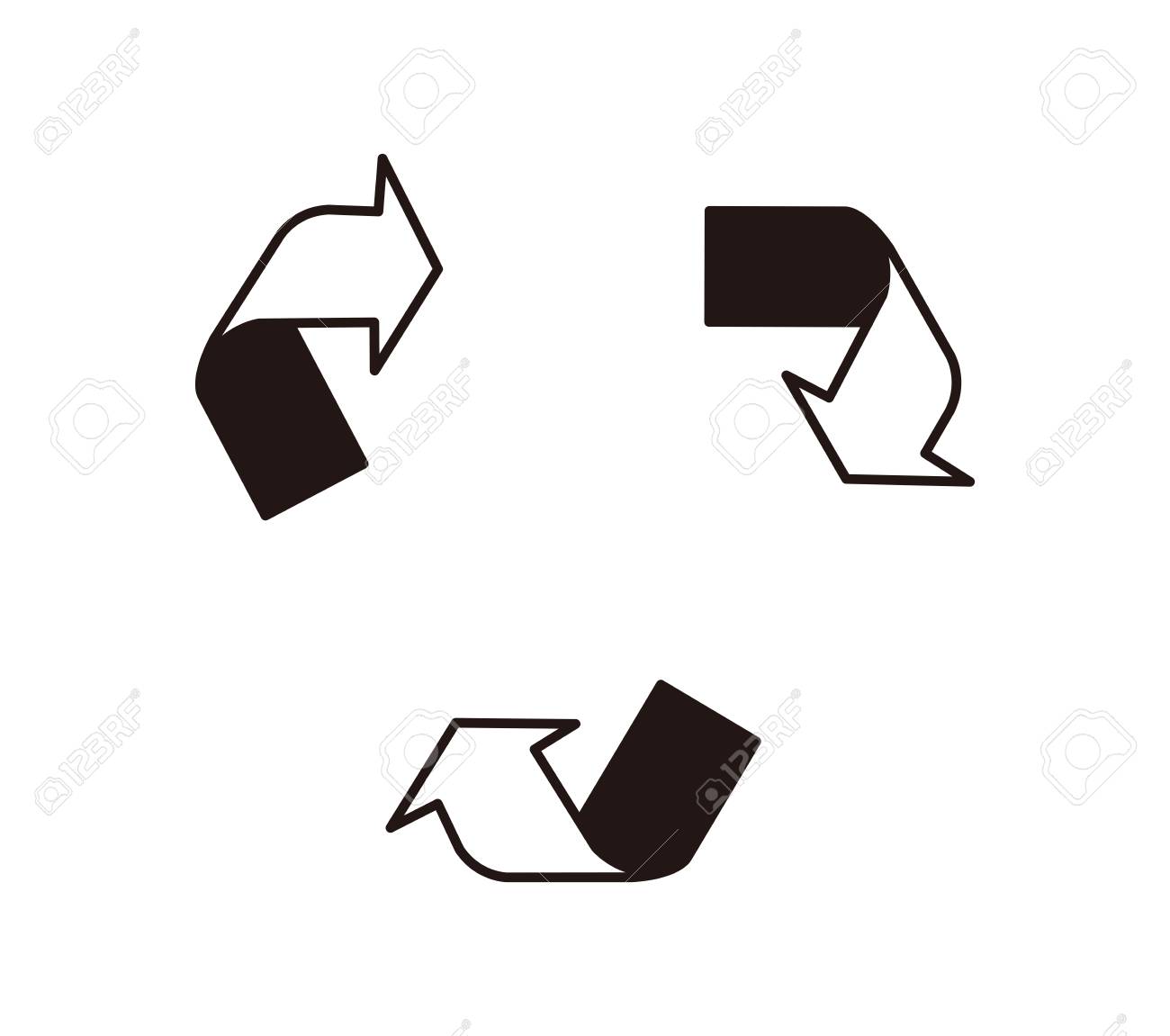 3 ステップのサイクル図 のイラスト素材 ベクタ Image