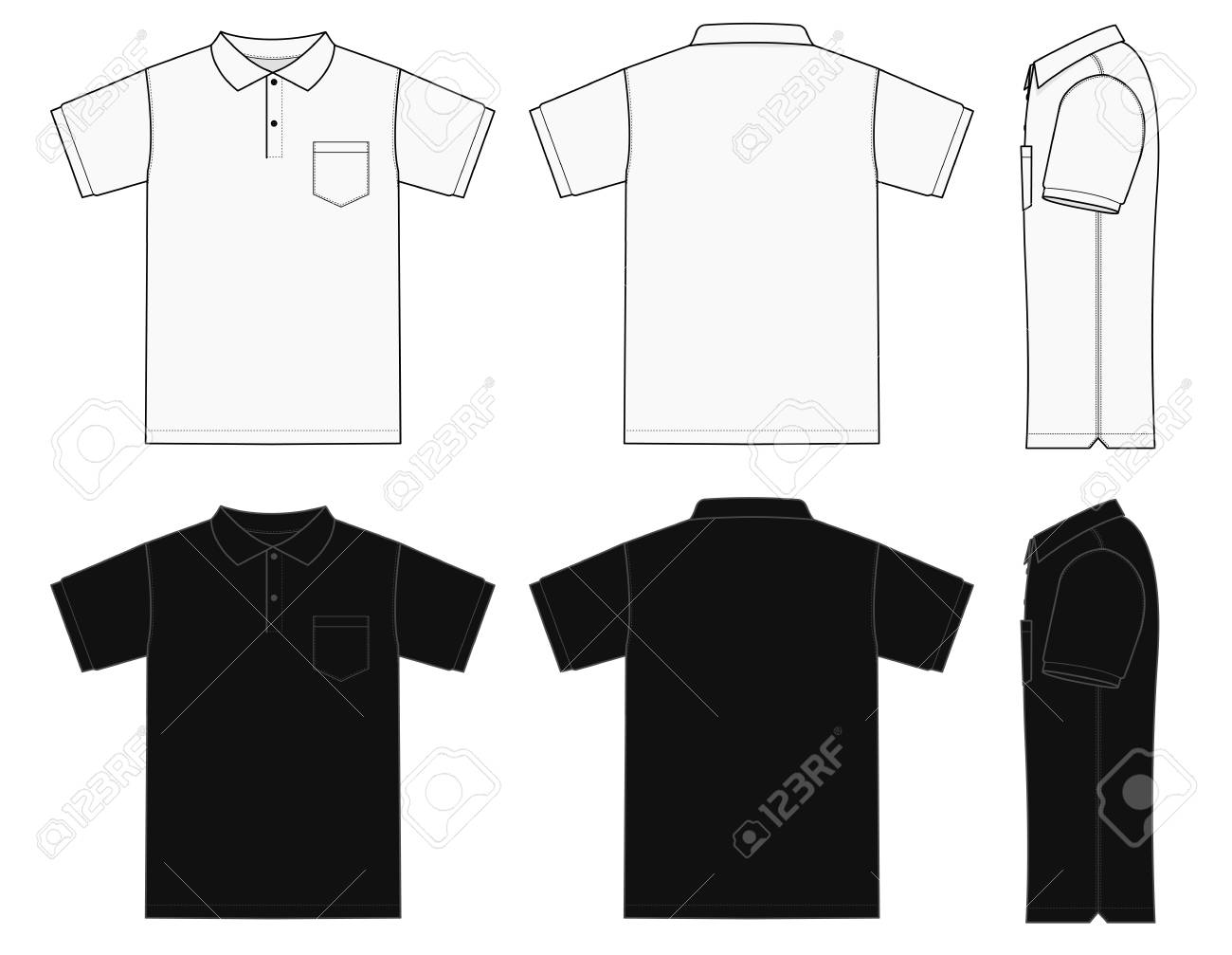 golf shirt design template