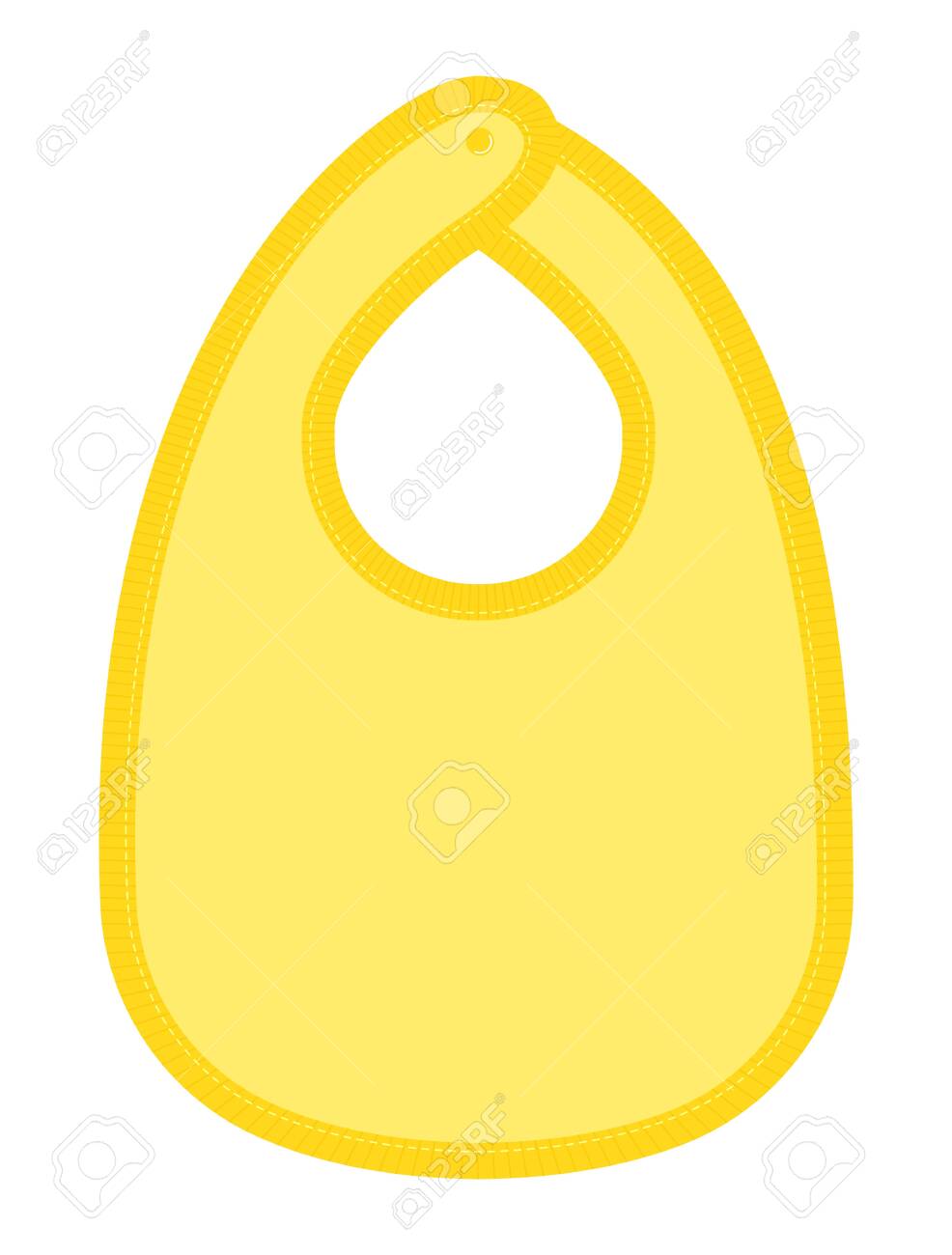 Download Baby Bib Vector Template Illustration Blank Design Space Royalty Free Cliparts Vectors And Stock Illustration Image 129347792