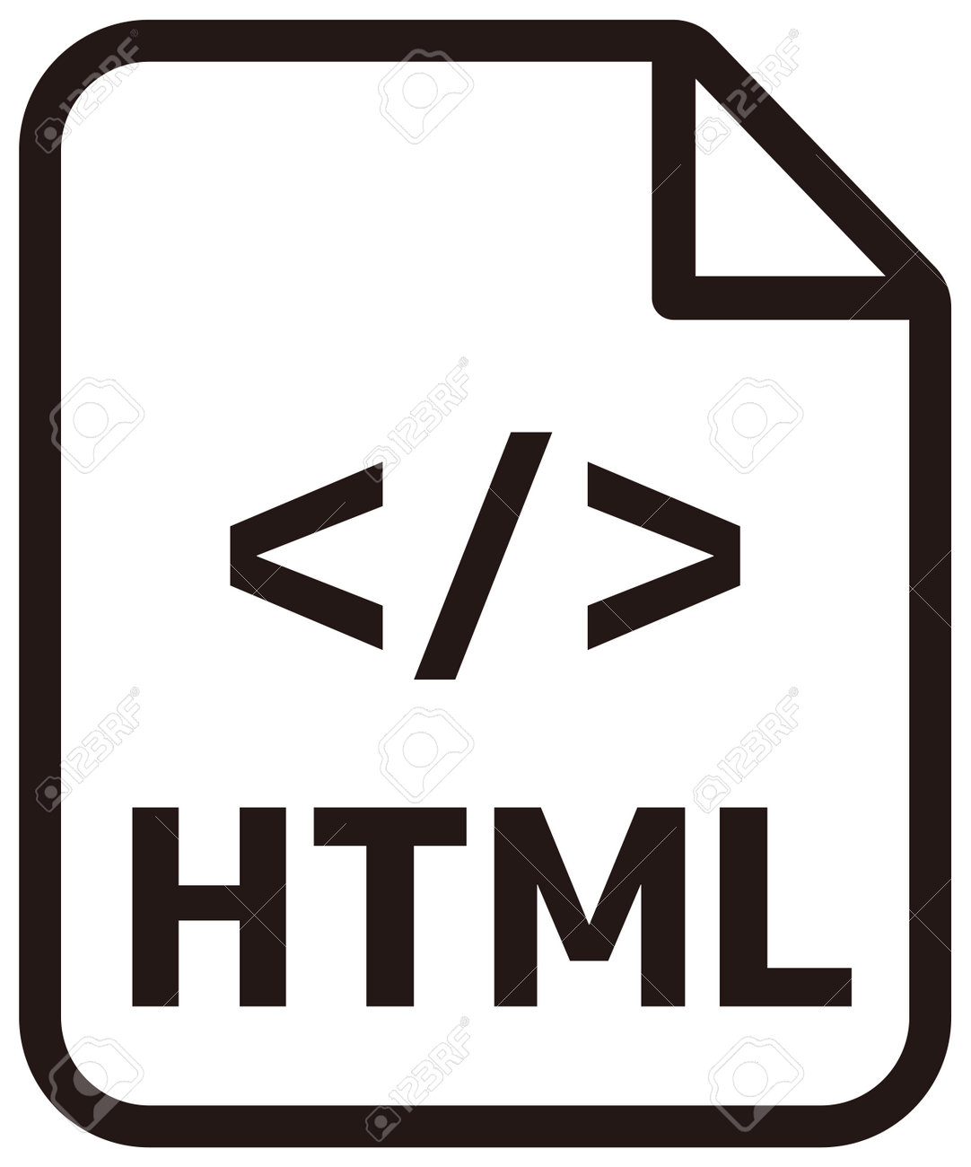 HTML Icon | Major Programming Language Vector Icon Illustration Royalty Free  SVG, Cliparts, Vectors, And Stock Illustration. Image 162739398.
