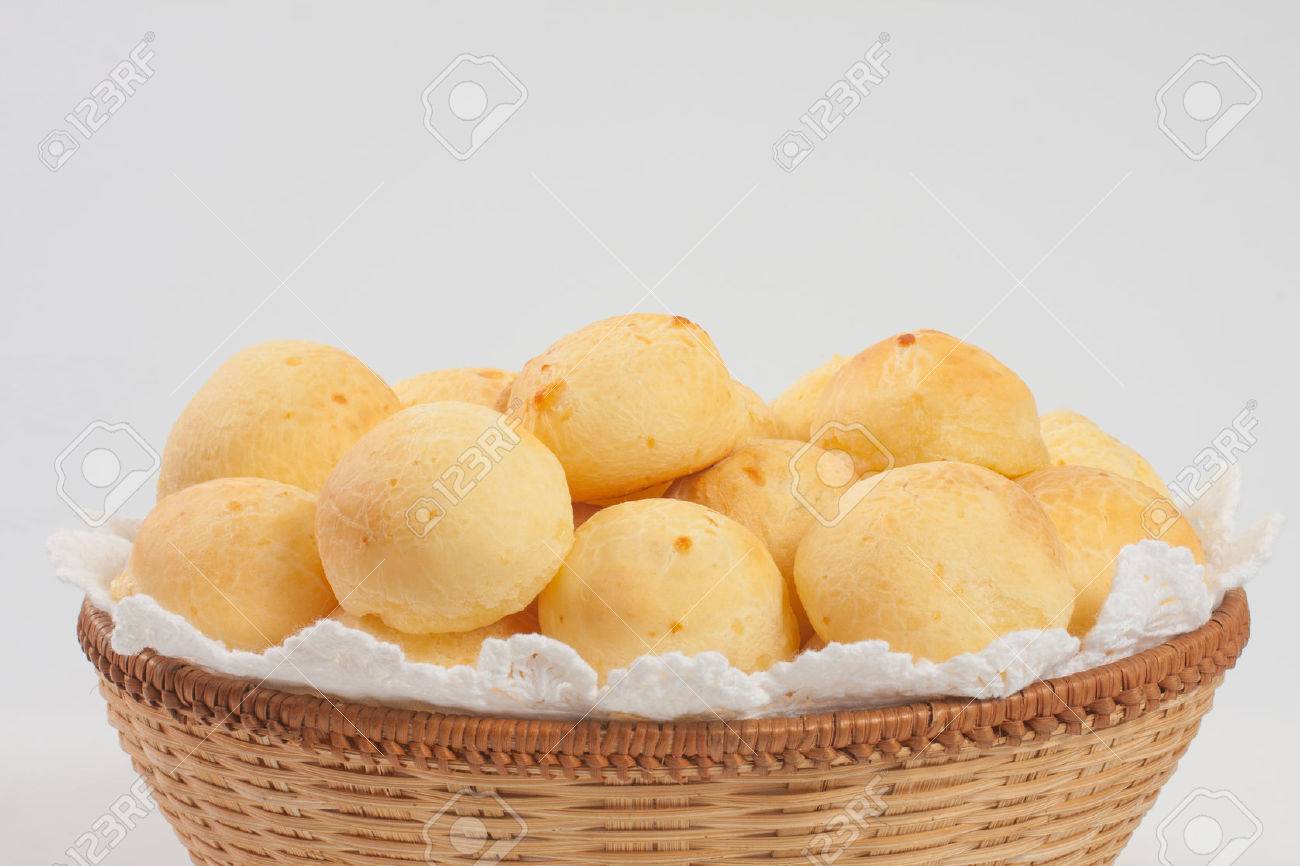 Traditional brazilian cheese bread on withe background - 55168722 Traditional brazilian cheese bread on withe background - 55168722