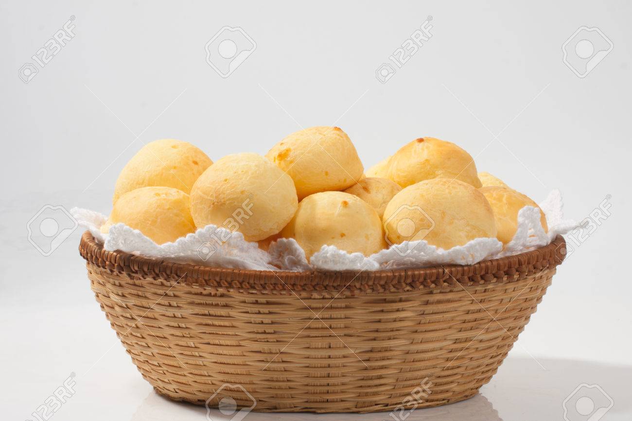 Traditional brazilian cheese bread on withe background - 55168942 Traditional brazilian cheese bread on withe background - 55168942