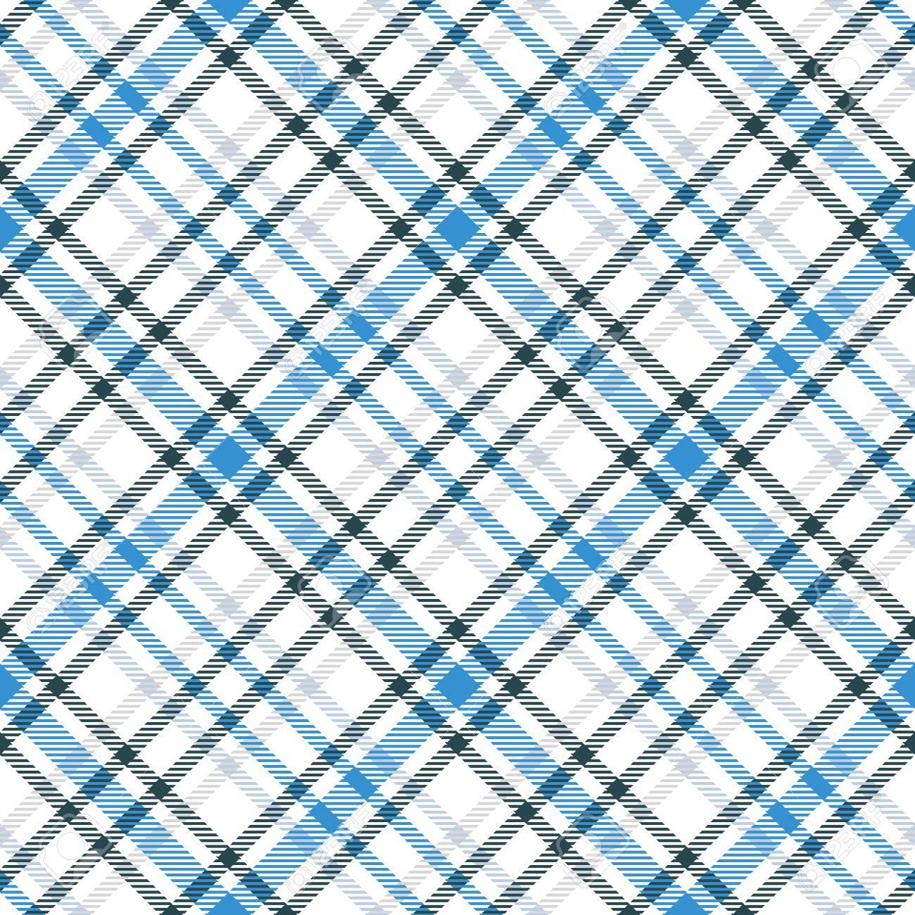 Padrão De Vetor Sem Costura Tartan Azul E Branco. Textura Xadrez Em Xadrez.  Fundo Quadrado Simples Geométrico Para Tecido, Têxtil, Tecido, Roupas E  Muito Mais. Ilustraciones svg, vectoriales, clip art vectorizado libre