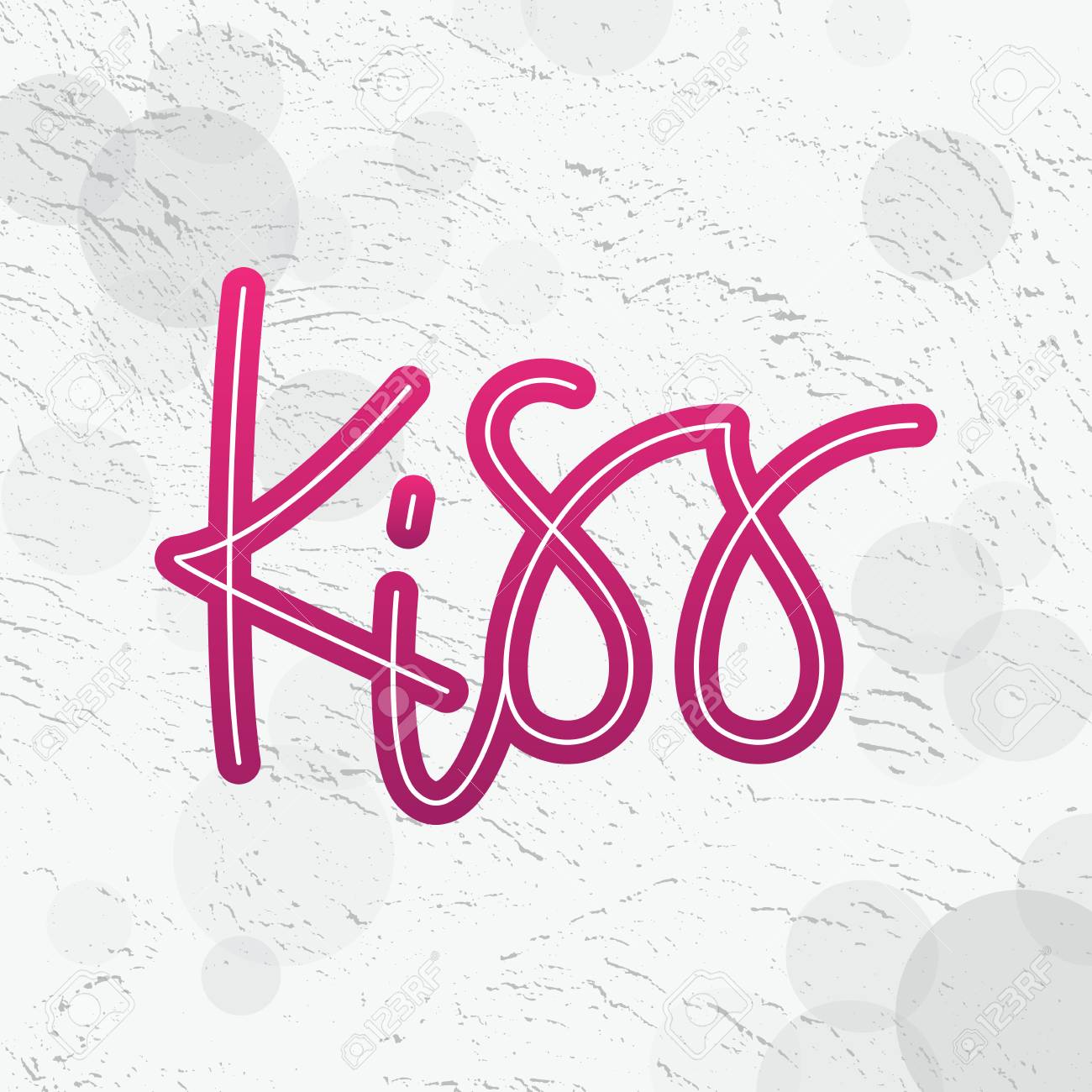 Kiss typography, revolutionary graffiti structure, in just colour crimson, printable.. photo relating to Printable Lettering identify Kiss typography, revolutionary graffiti layout, within just coloration crimson, printable..