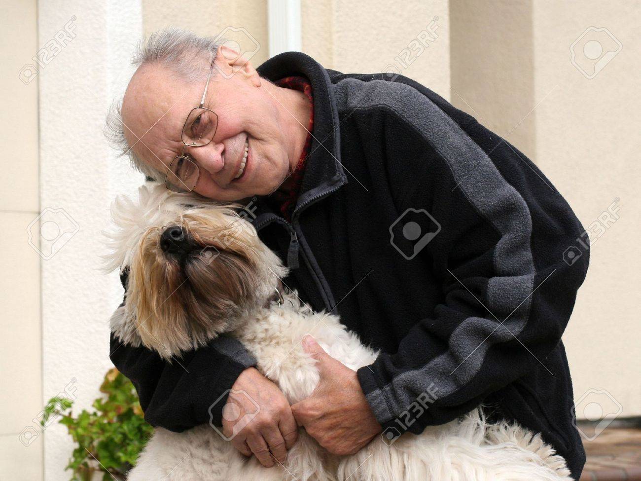 An Old Man And His Dog Stock Photo Picture And Royalty Free Image Image 732363