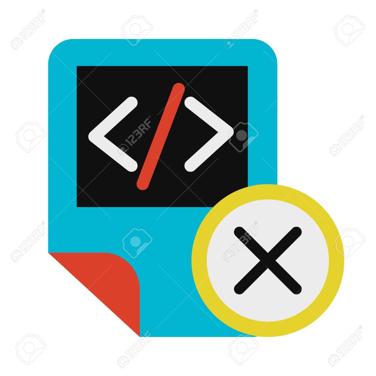 Coding Script File Delete Symbol Glyph Vector Icon. HTML Tag, System  Document Remove Sign Royalty Free Cliparts, Vectors, And Stock  Illustration. Image 137745973.