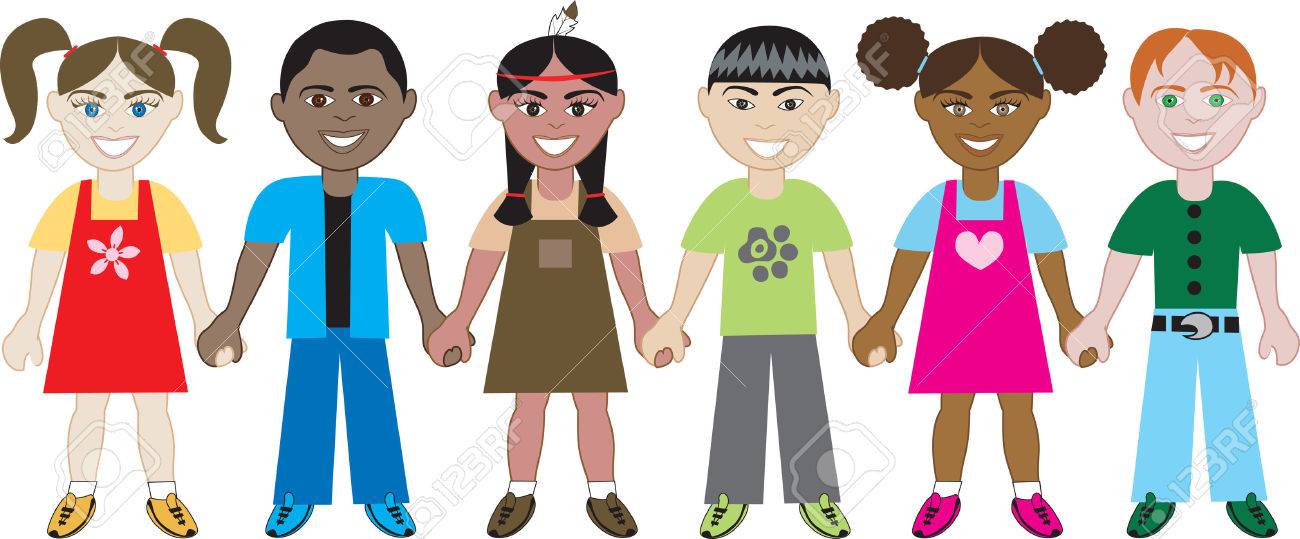 Enfants Tenant Par La Main 1. Six Enfants Du Monde Entier Main ...