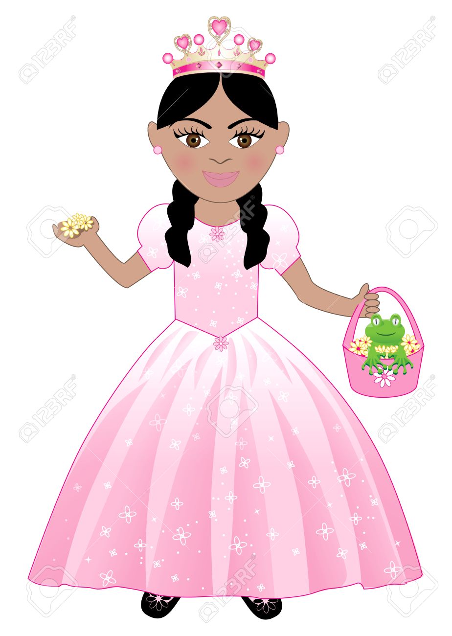 ピンク プリンセス衣装でかわいい女の子 のイラスト素材 ベクタ Image ピンク プリンセス衣装でかわいい女の子 のイラスト素材 ベクタ Image