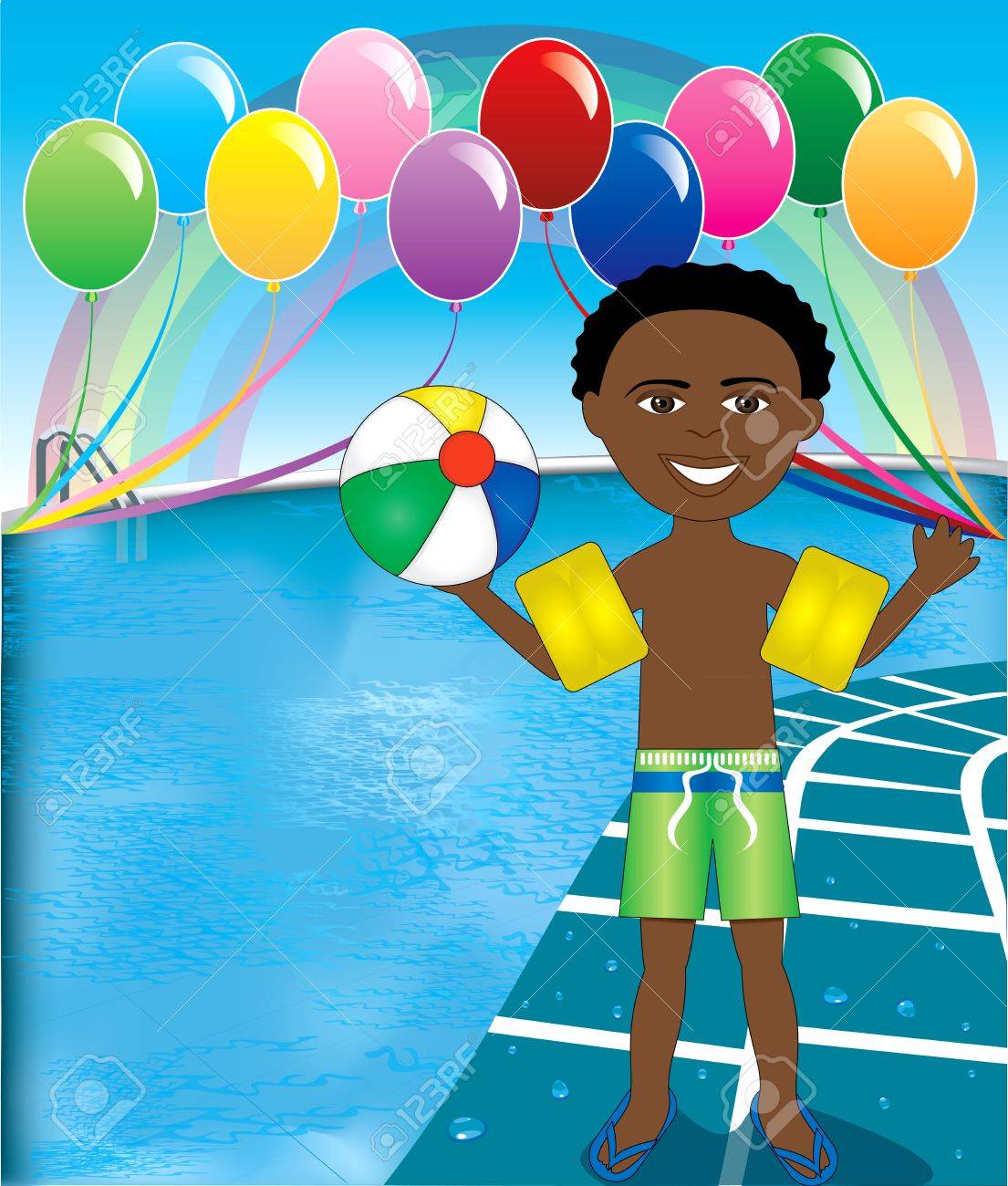 beach ball balloons
